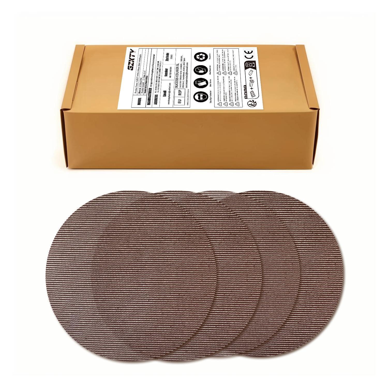 50x Netz Schleifpapier 150mm Klett P100 Für Exzenterschleifer Staubabsaugung