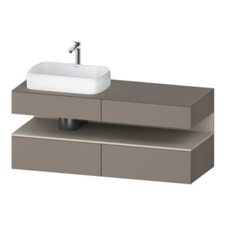 Duravit Waschtischunterschrank Qatego 140x55x60cm, T m/ba m, Pl, B l, Nischenb