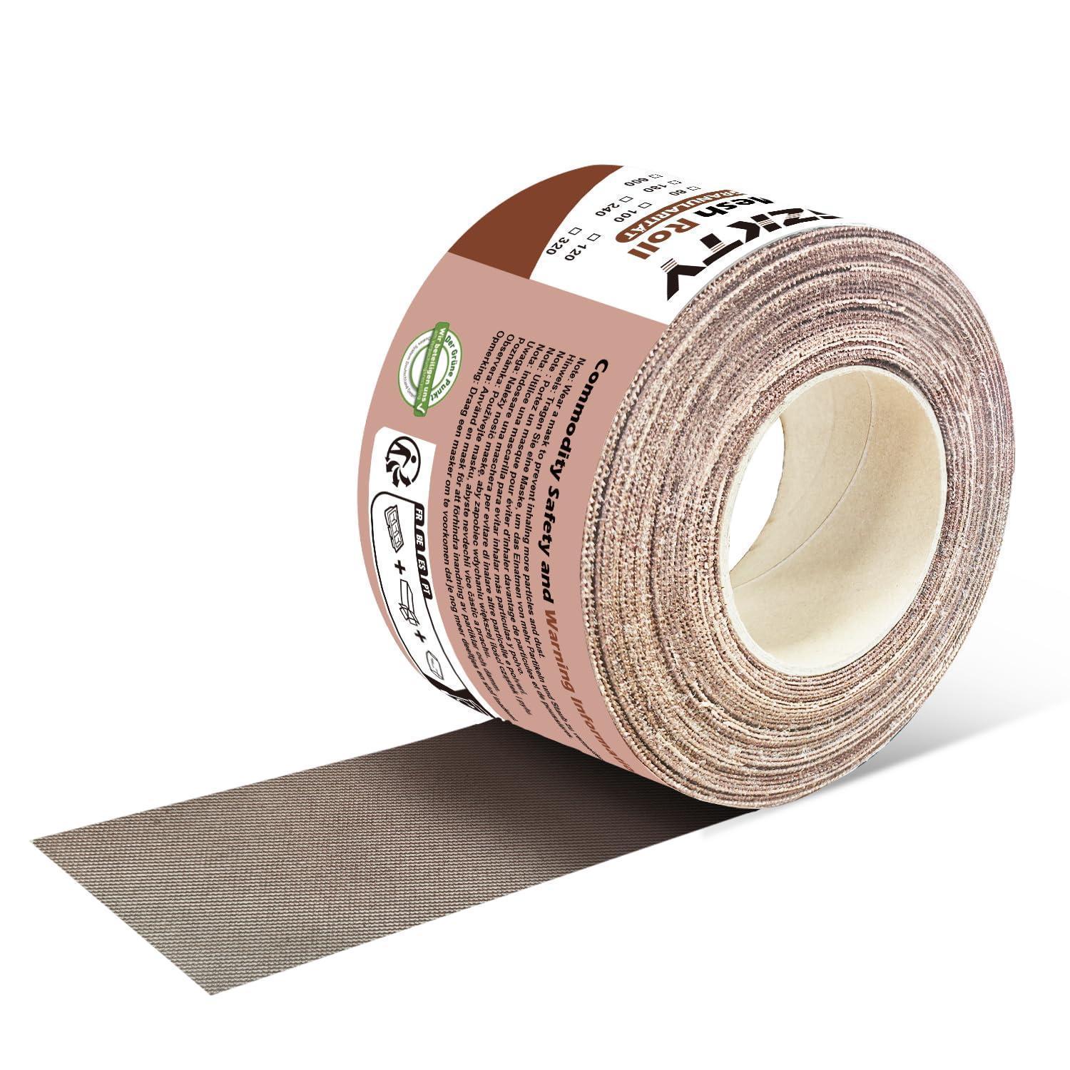 Netz Schleifpapier Rolle 70mm X 10m, P80, Für Holz, Metall, Wand