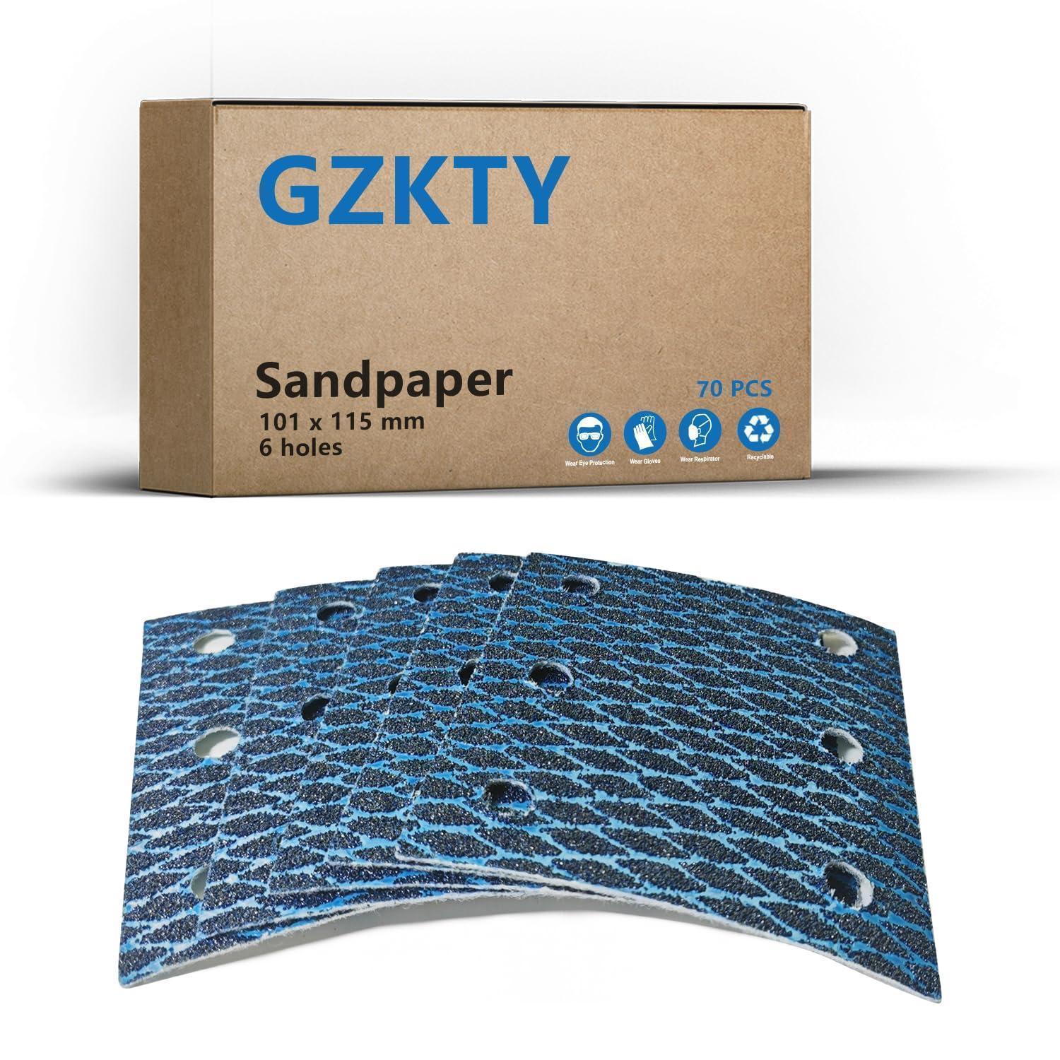 Schleifpapier Klett 70 Stück 180 Körnung 115x101mm 6 Loch Für Schwingschleifer