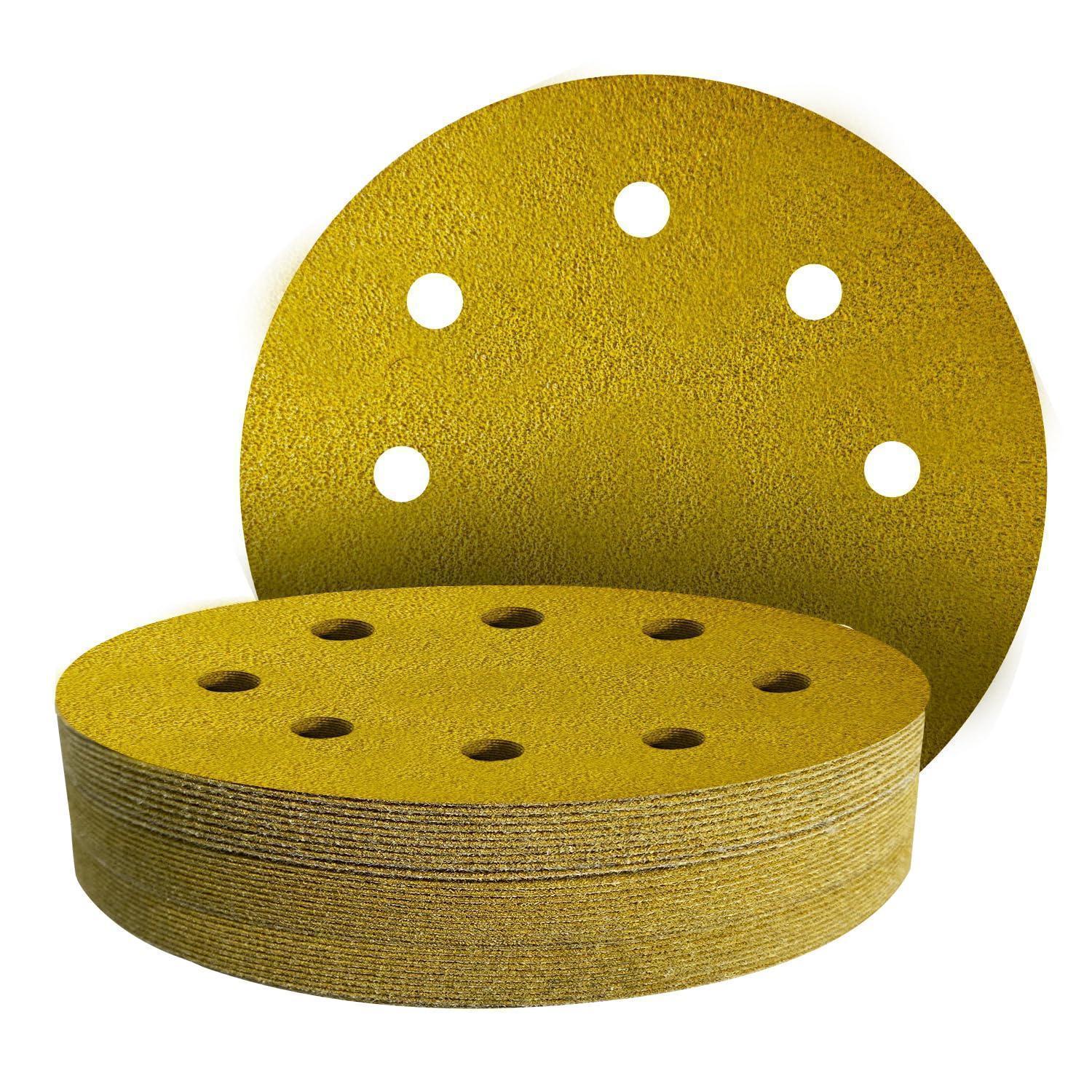 Schleifpapier 180mm Klett 8 Loch K240, 30 Stück Für Wandschleifer