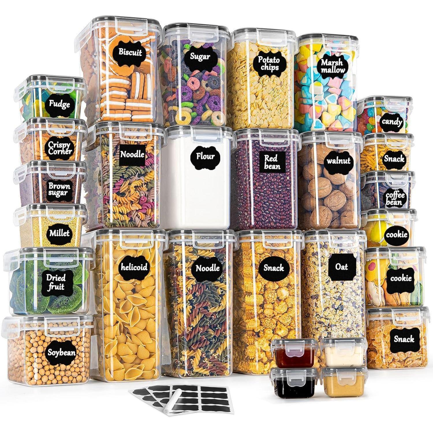 Vorratsdosen 28er Set, Luftdicht, Bpa-frei, Für Küche, Müsli, Mehl, Kaffee