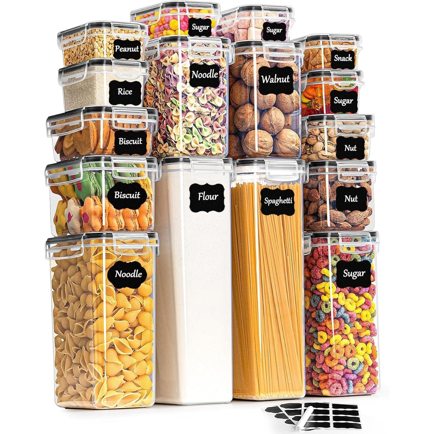 Vorratsdosen 16er Set Luftdicht Bpa-frei Für Küche & Haustierfutter