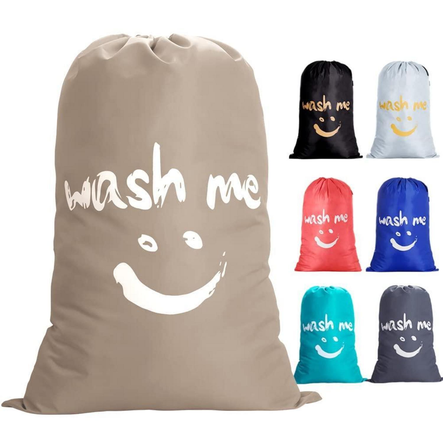 Reisetasche 120l Mit Kordelzug, Nylon Wäschesack Für Familie, Uni, Khaki