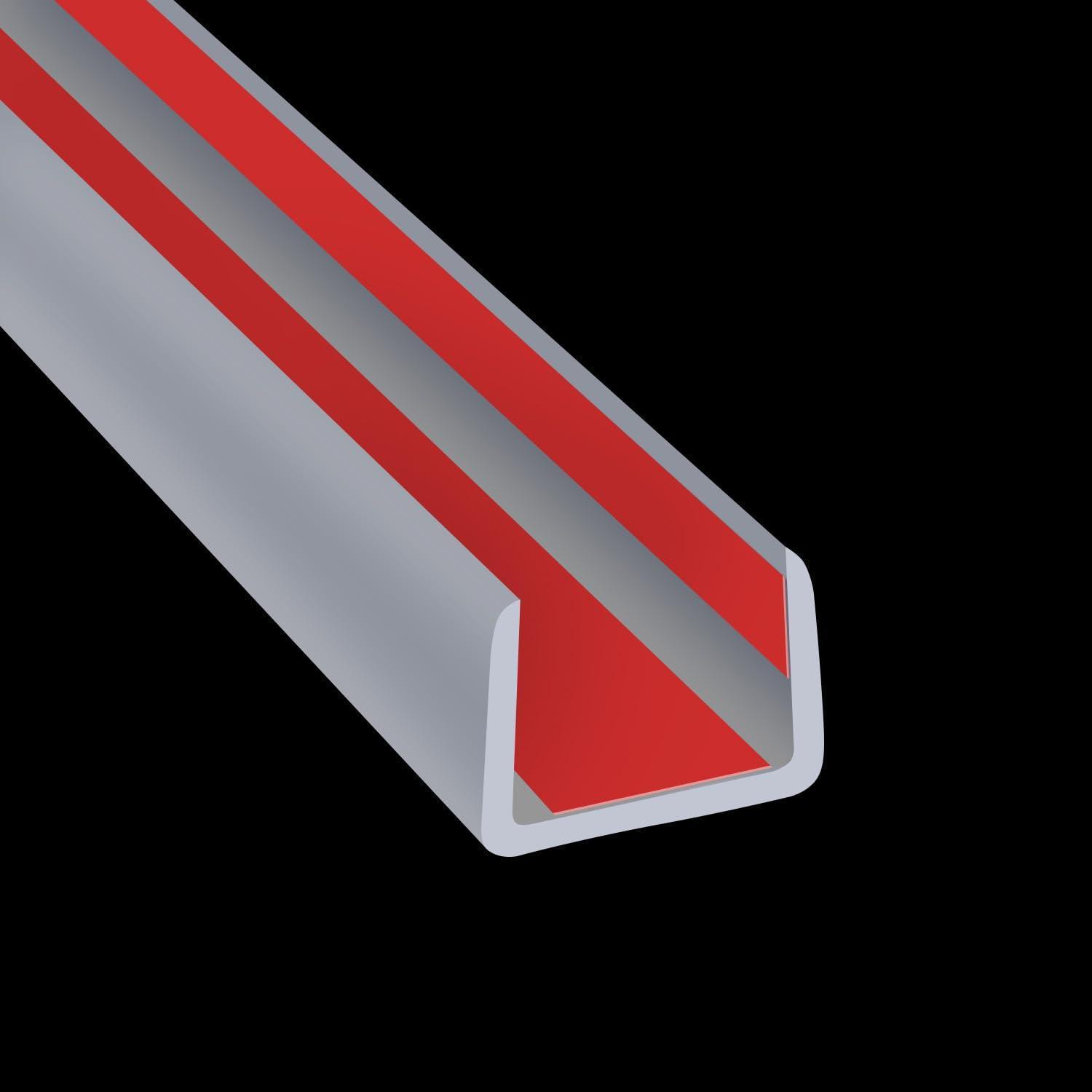 Gummi-kantenschutz 6m, Selbstklebend, U-profil 12mm, Epdm, Flexibel