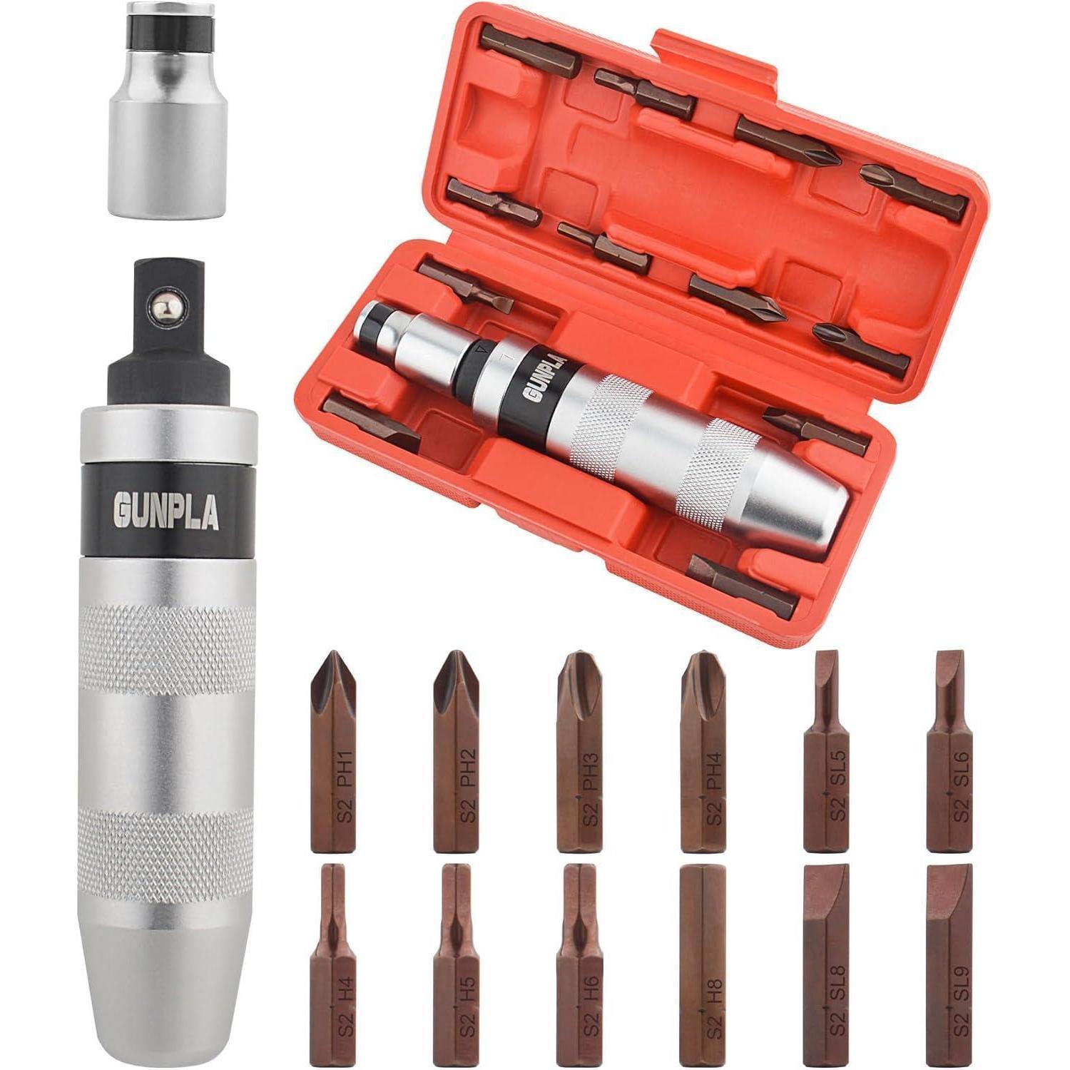 Handschlagschrauber Satz 1/2 Zoll 12-teilig Mit Aufbewahrungsbox, Legierter Stahl