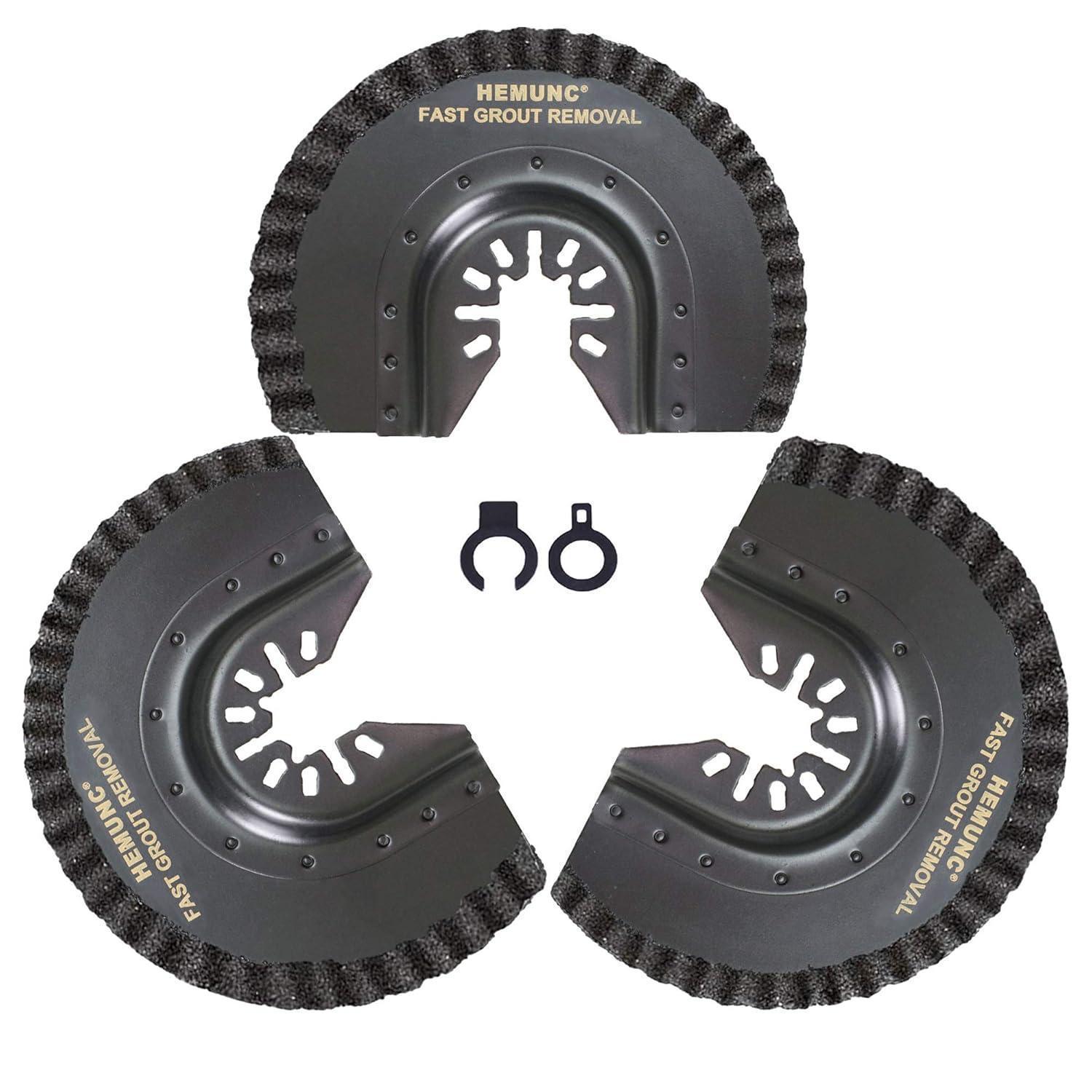 3-tlg Hartmetall Segment Sägeblätter Für Multitool - Fugenentfernung, 3.2mm Schnittbreite