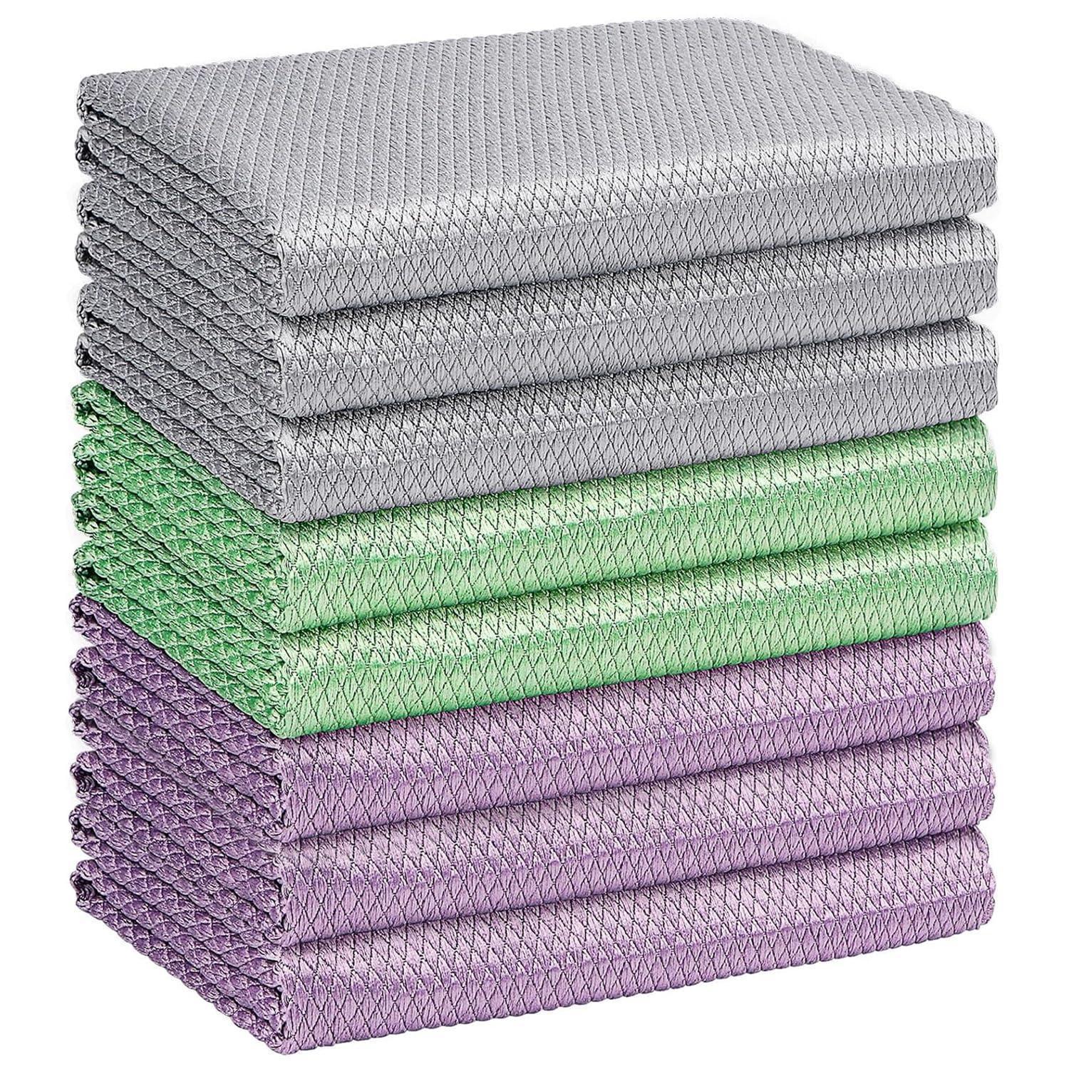 Mikrofaser-reinigungstücher 8er-set 30x30cm Fusselfrei Für Glas & Spiegel