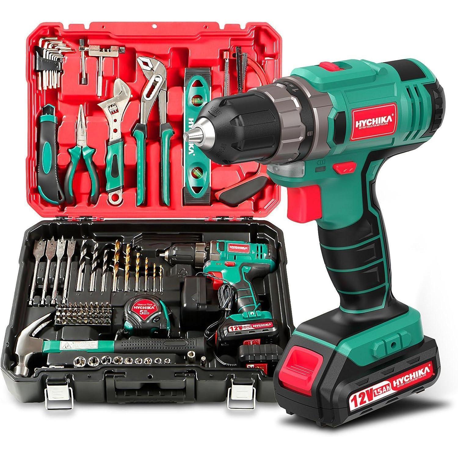 Werkzeugkoffer Mit 12v Akku-bohrschrauber Und 104-teiligem Set