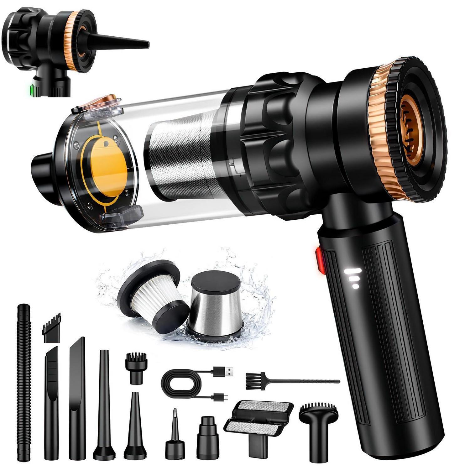 Handstaubsauger Akku 28000pa 4-in-1 Mit Bürstenlosem Motor & 6000mah Akku