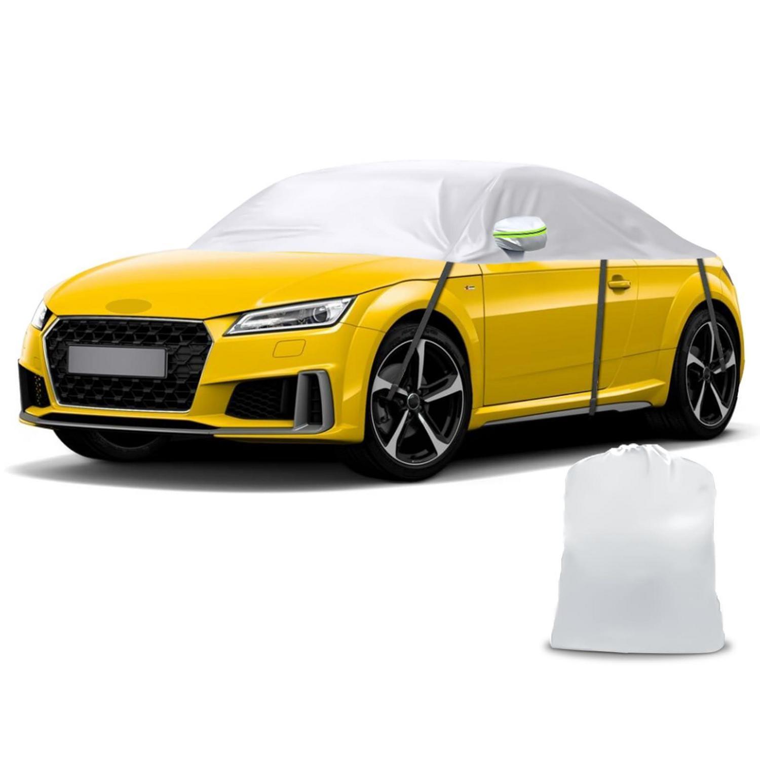 Halbe Autoabdeckung Wasserdicht Für Audi Tt 1998-2024, Uv-schutz, Silber