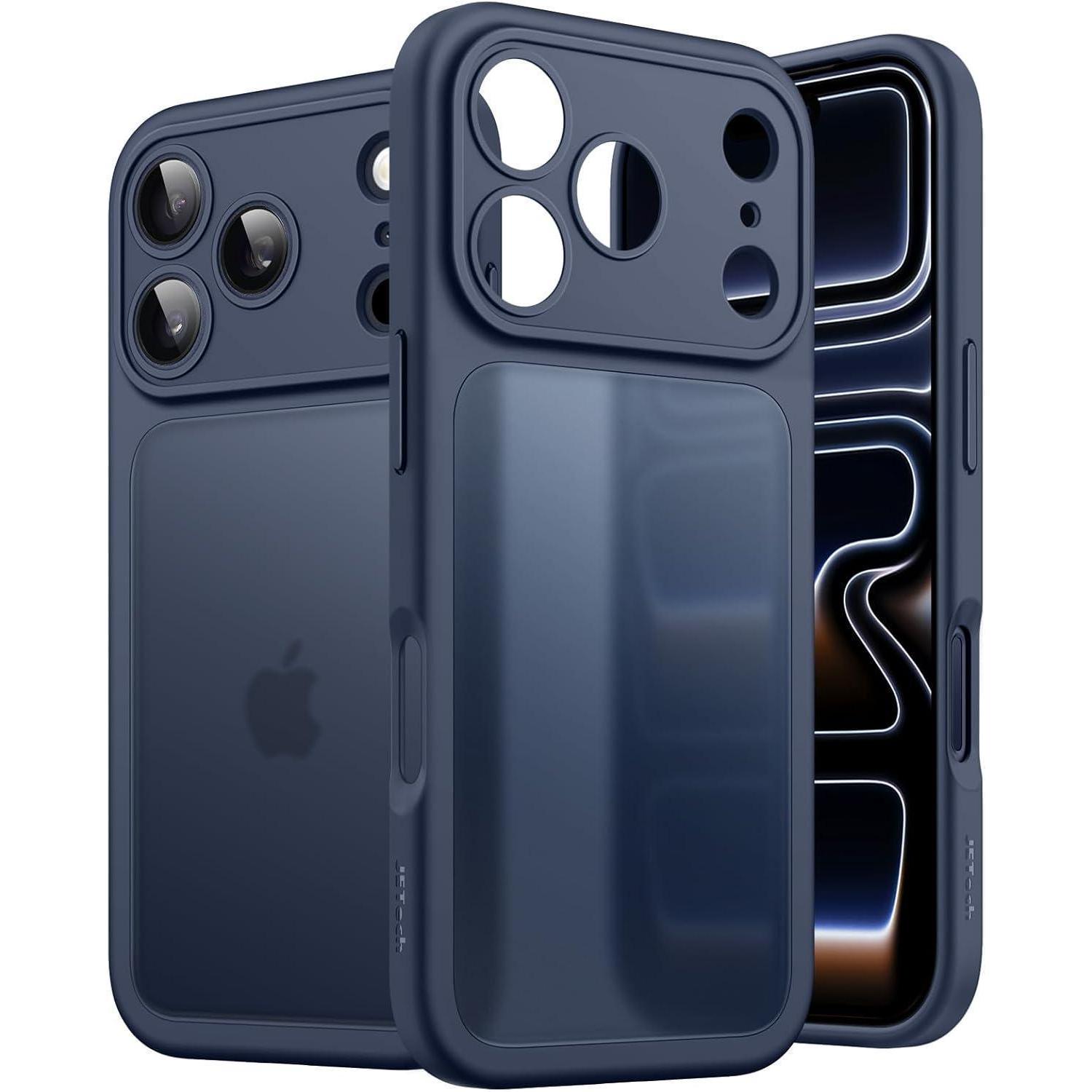 Schutzhülle Für Iphone 17 Pro 6,3 Zoll, Matt, Stoßfest, Kameraschutz, Dunkelblau