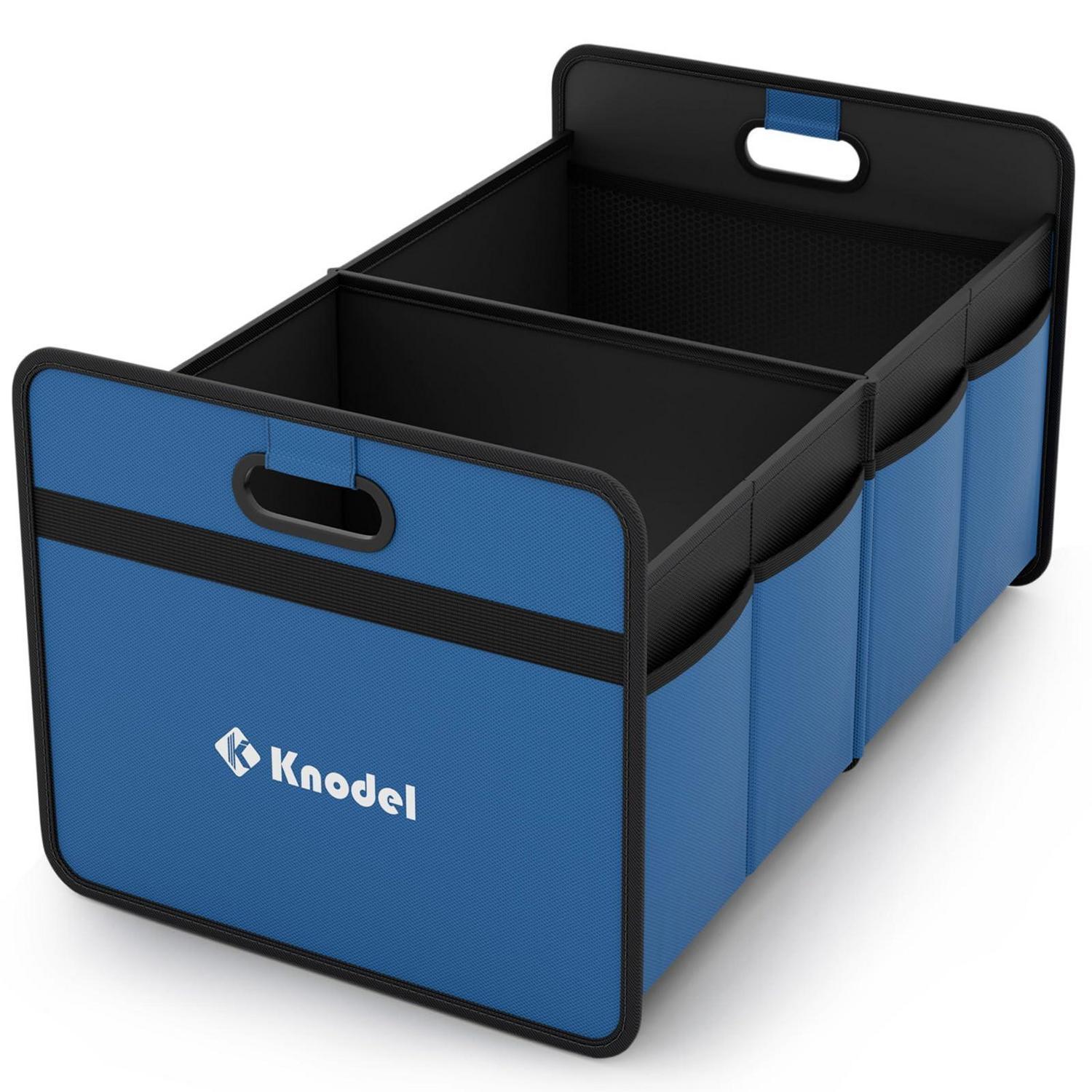 Kofferraum Organizer Faltbar, 50x31x26cm, 2 Fächer, Blau