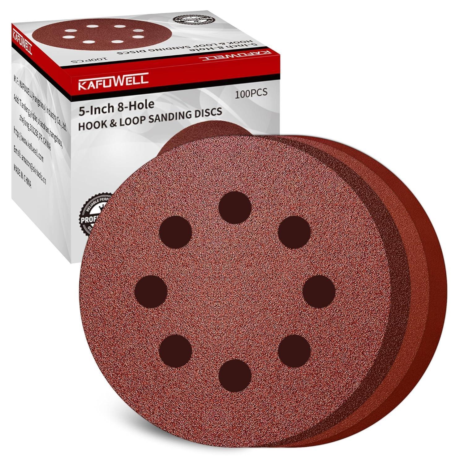 Schleifpapier 125mm Klett 40 Stück Staubfrei 8 Loch Gemischte Körnung