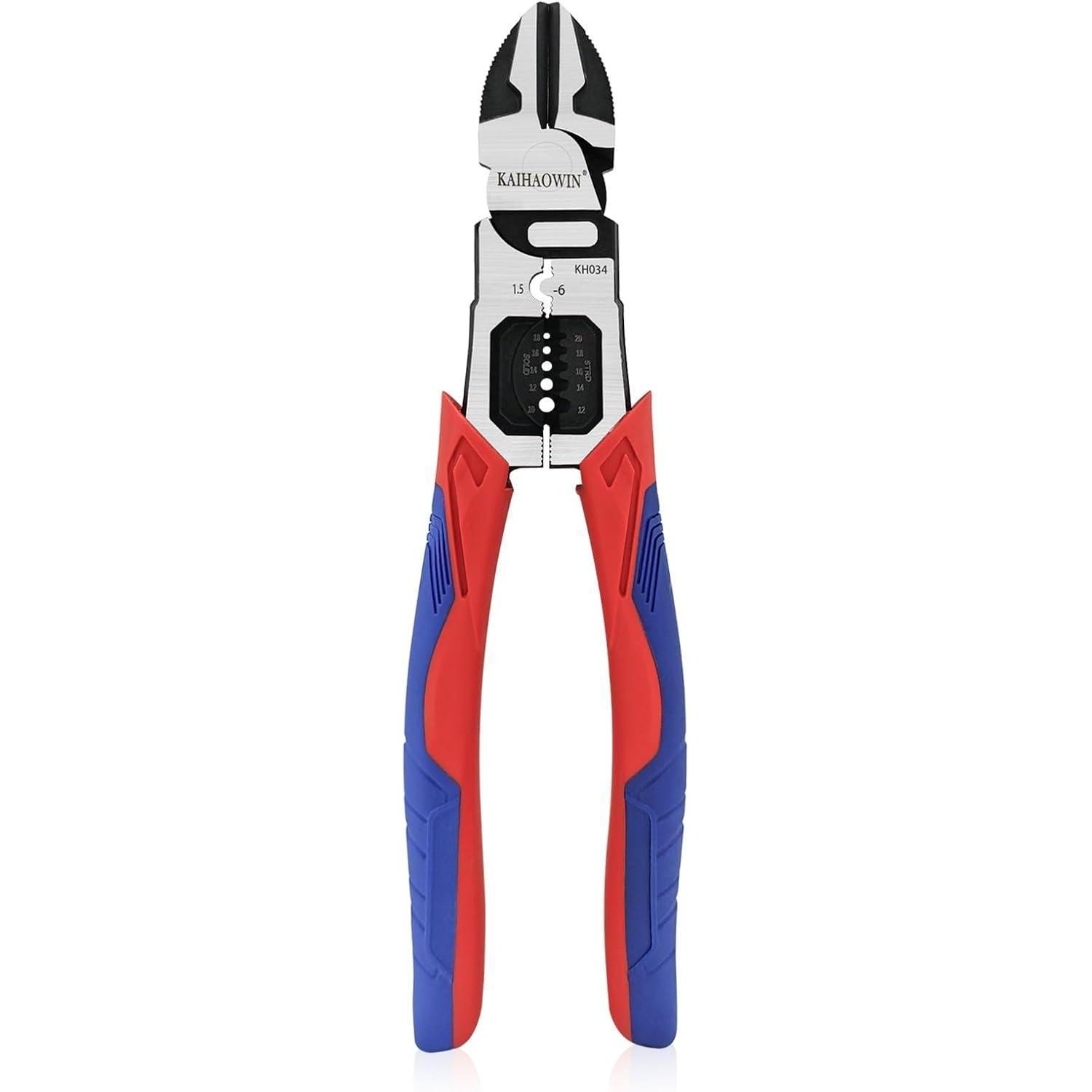 3-in-1 Seitenschneider Mit Abisolier- Und Crimpfunktion Hochkohlenstoffstahl Ergonomischer Griff