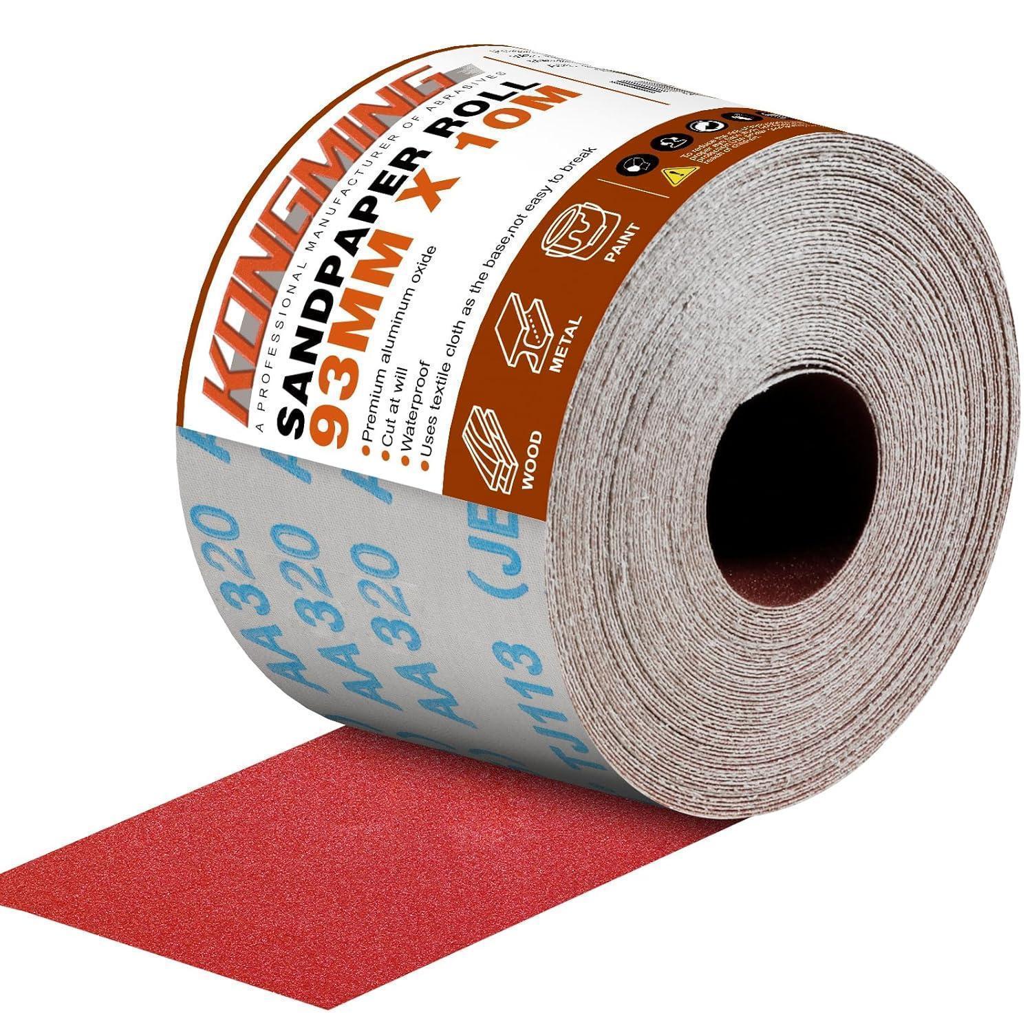 Schleifpapierrolle 93mm X 10m Körnung 320 Für Handschleifer, P320