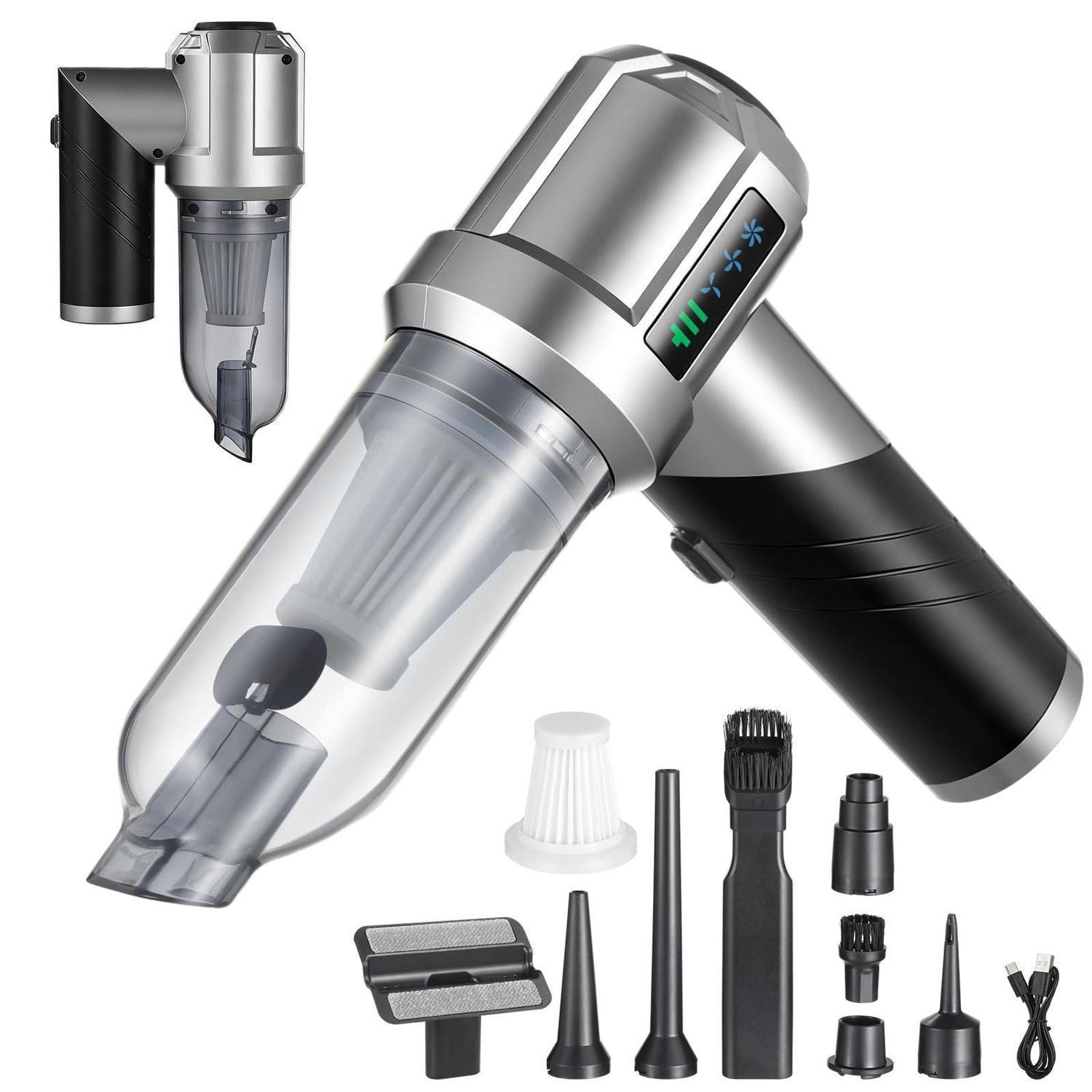 Akku Handstaubsauger 16000pa, 4-in-1 Mit 6000mah, Faltbar, Hepa-filter