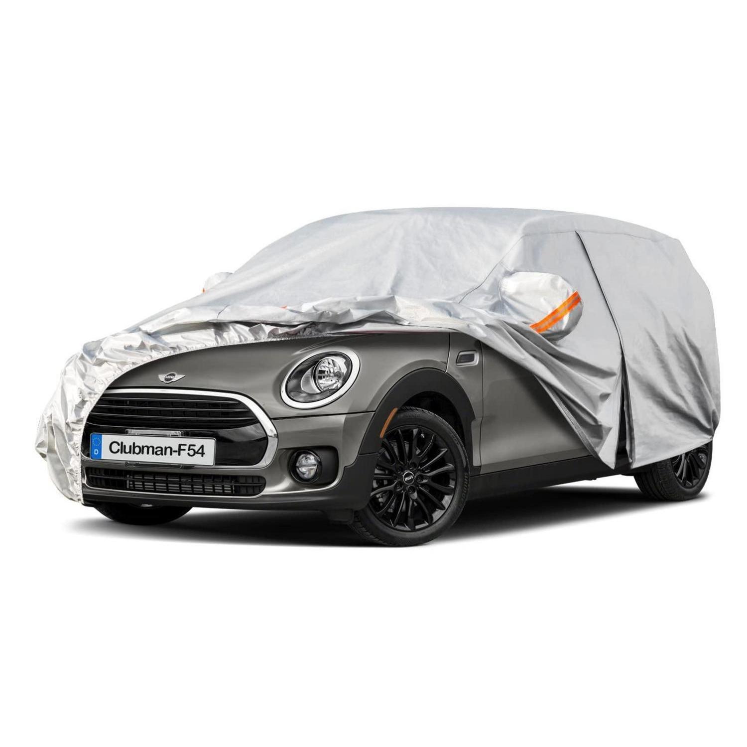 Autoabdeckung Wasserdicht Atmungsaktiv Für Mini Clubman F54 2015-2024 Silber