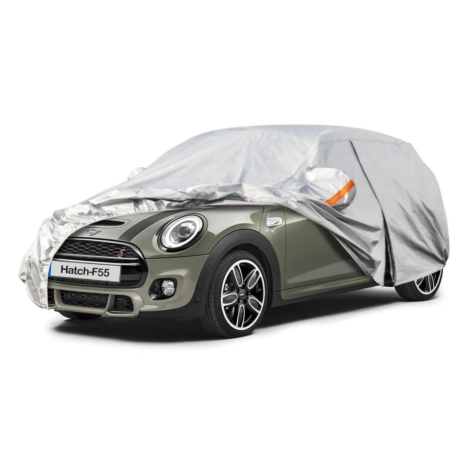 Autoabdeckung Wasserdicht Atmungsaktiv Für Mini Hatch F55 (2014-2022) Silber