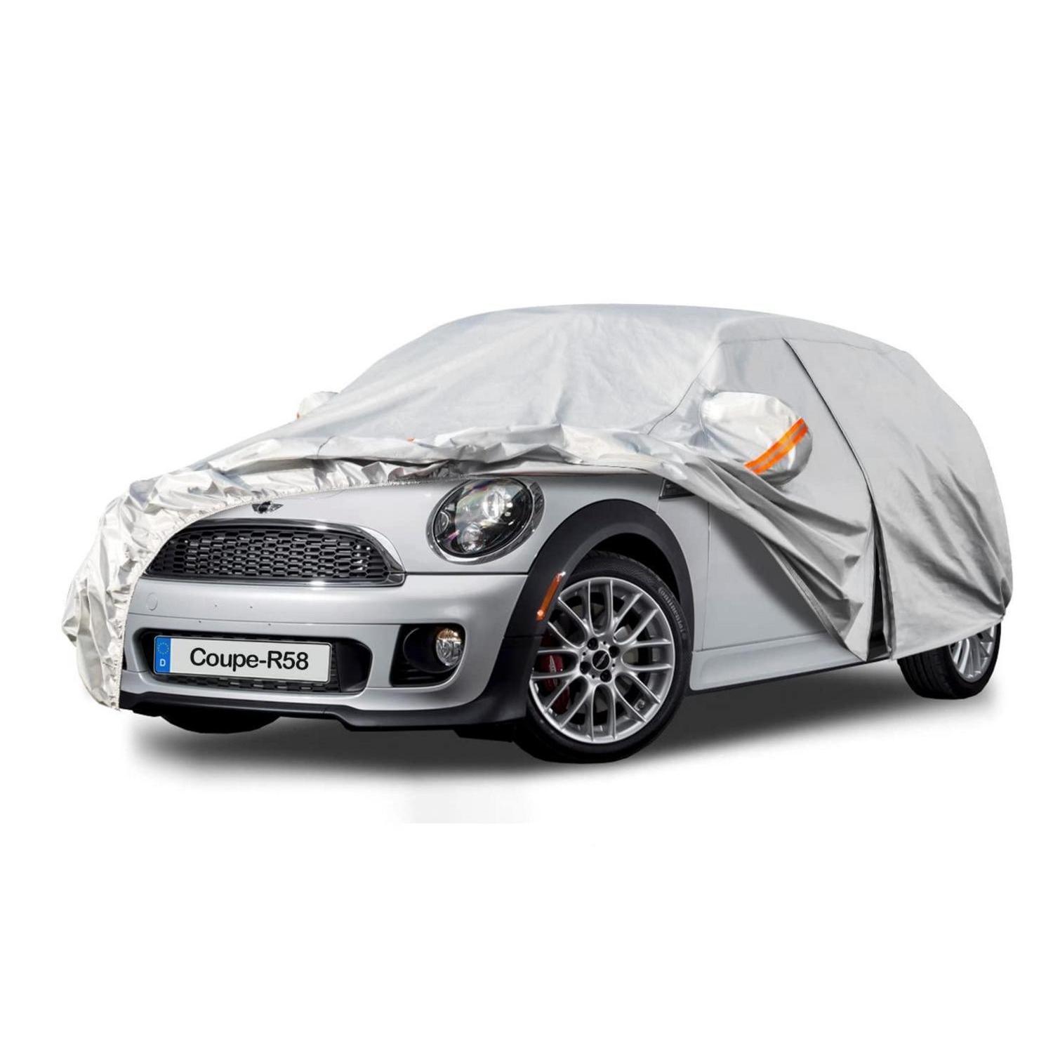 Autoabdeckung Wasserdicht Atmungsaktiv Für Mini Coupe R58 (2011-2015) Silber