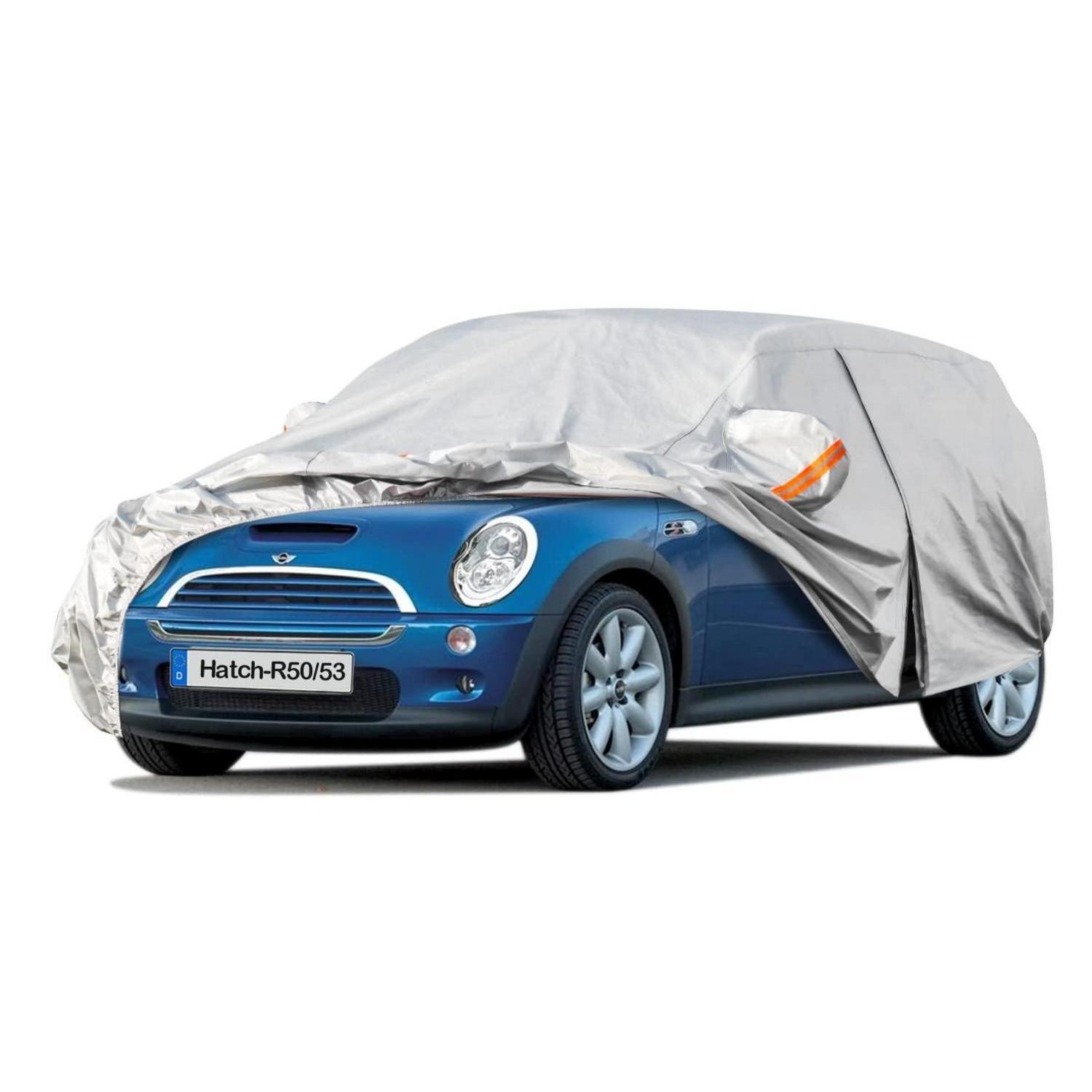 Autoabdeckung Wasserdicht Atmungsaktiv Für Mini Hatch R50/r53 (2001-2006) Silber