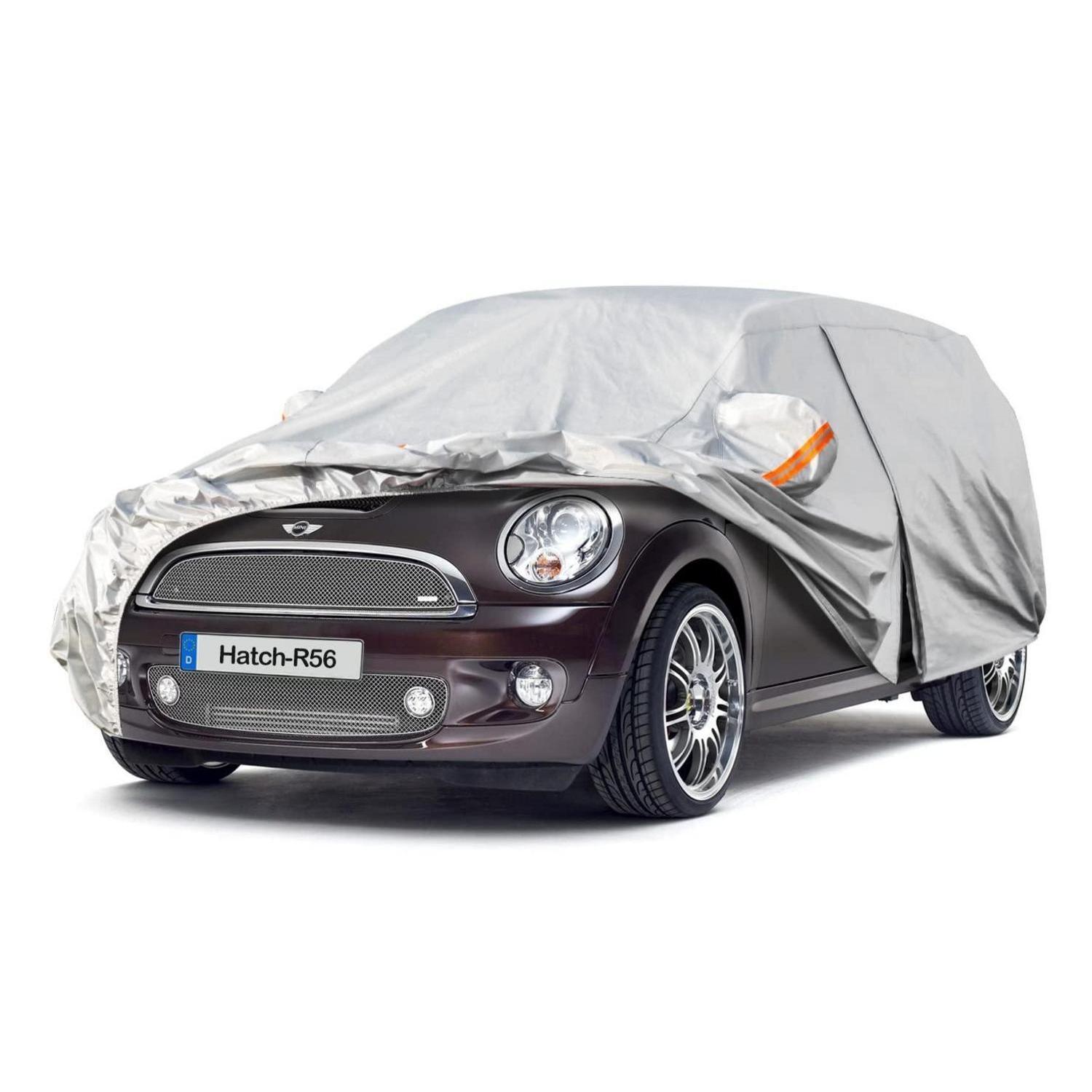 Autoabdeckung Wasserdicht Atmungsaktiv Für Mini Hatch R56 (2006-2014) Silber