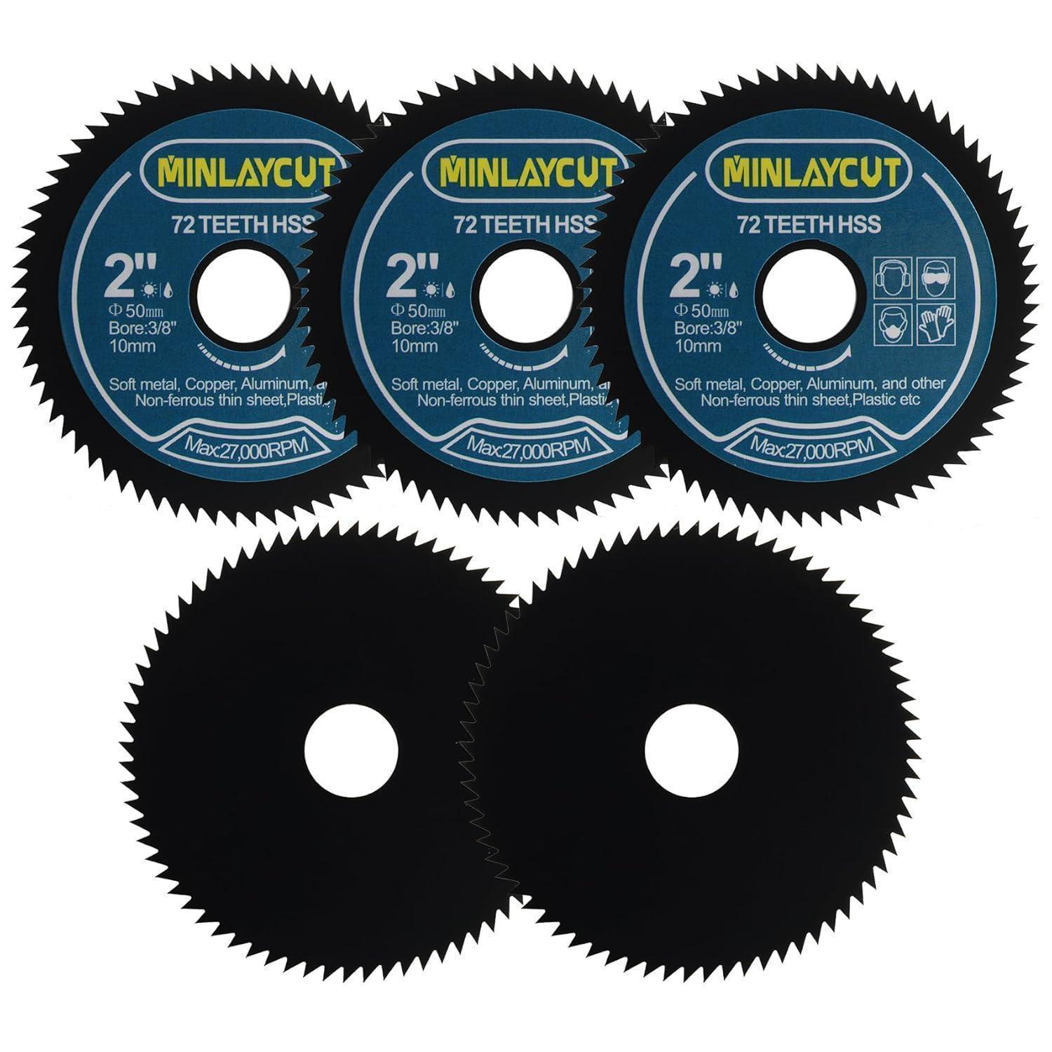 5 Stück Sägeblätter 50mm 72t Für Weichmetall, Kupfer, Aluminium, 10mm Bohrung