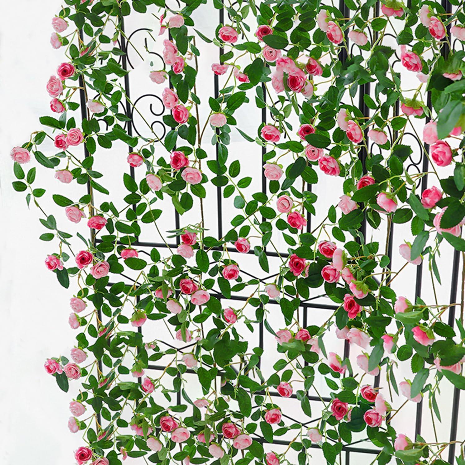 Künstliche Rosenranken 2 Stück 3,6m Blumengirlande Für Hochzeit, Party, Garten