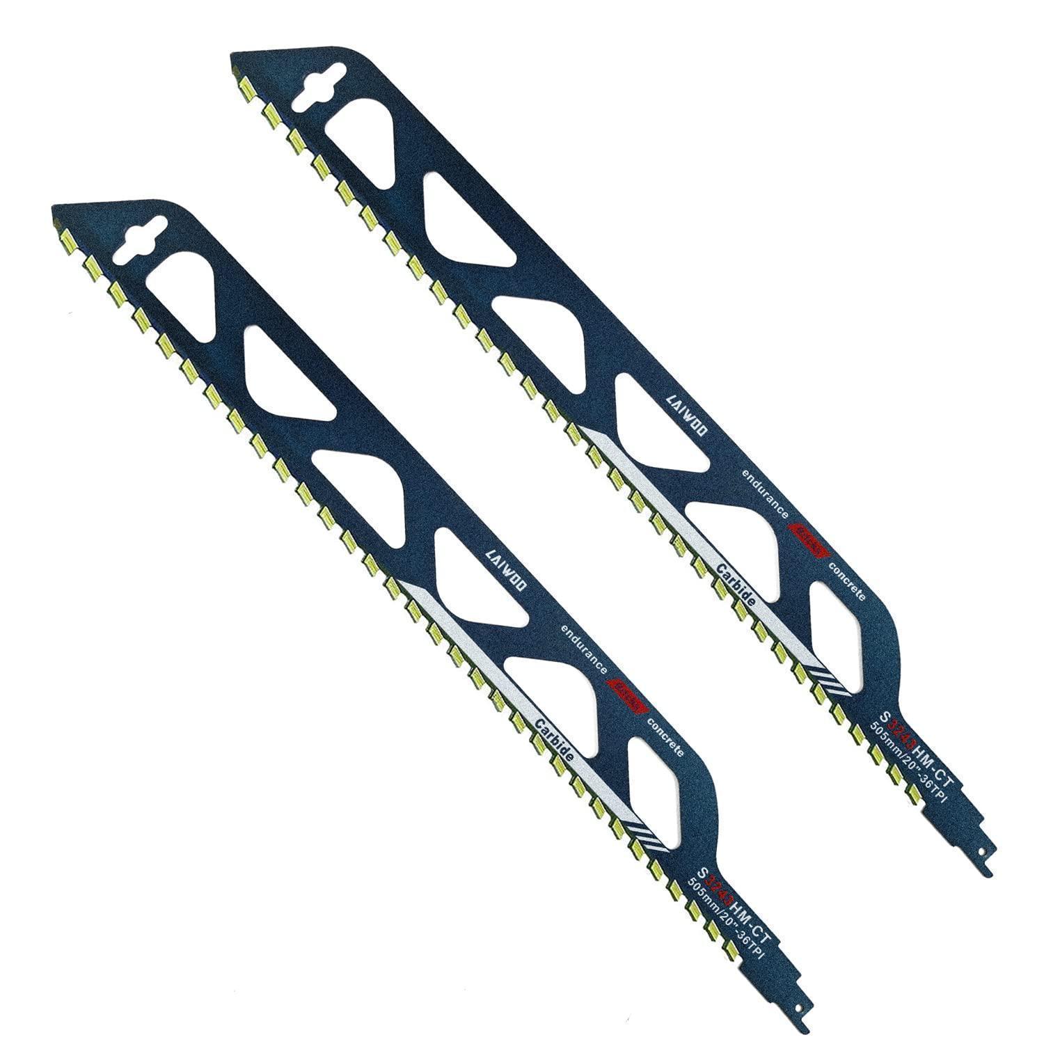 2x Säbelsägeblätter Stein Hartmetall 455mm Für Porenbeton Ytong Ziegel