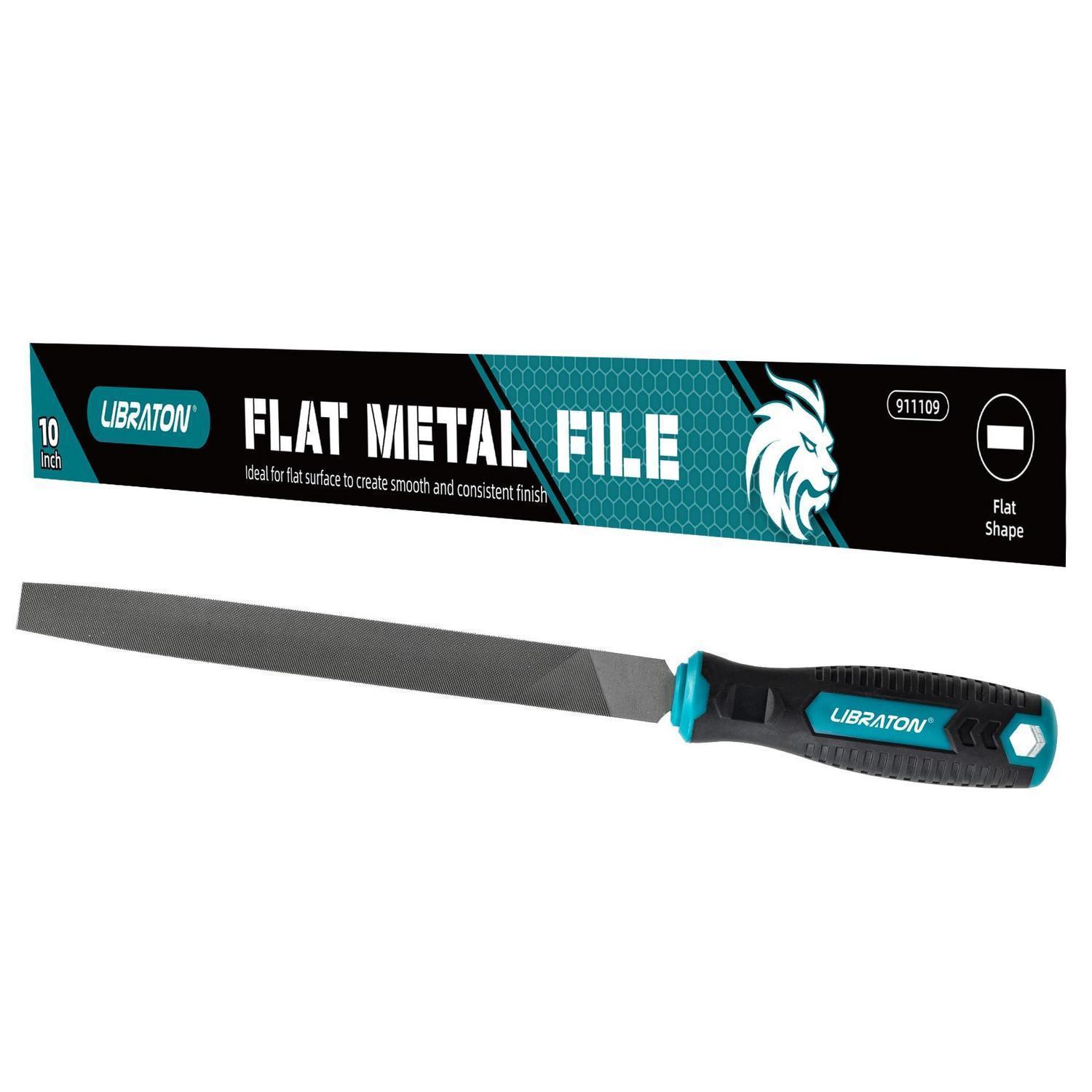 Flachfeile Für Metall 250mm Mit Ergonomischem Griff Aus Kohlenstoffstahl