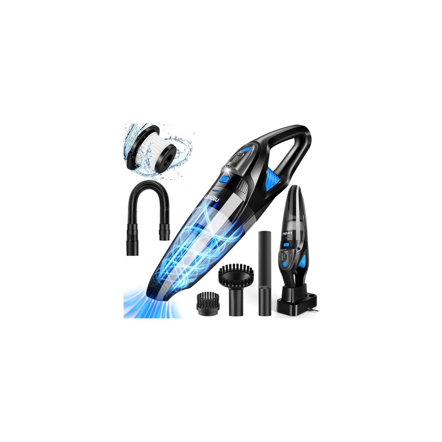 Akku Handstaubsauger Mit Ladestation, 25000pa, Nass&trocken, Hepa-filter, Led