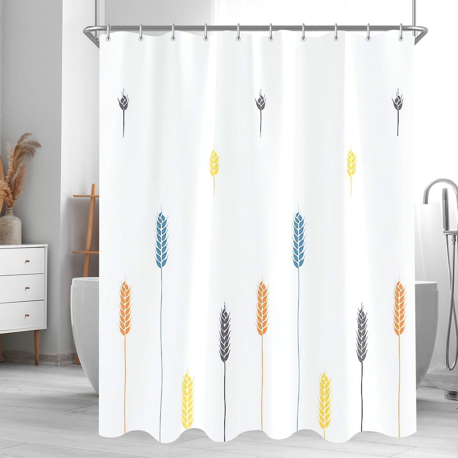 Duschvorhang 240x200 Cm, Bunt, Wasserabweisend, Beschwerter Saum, Waschbar
