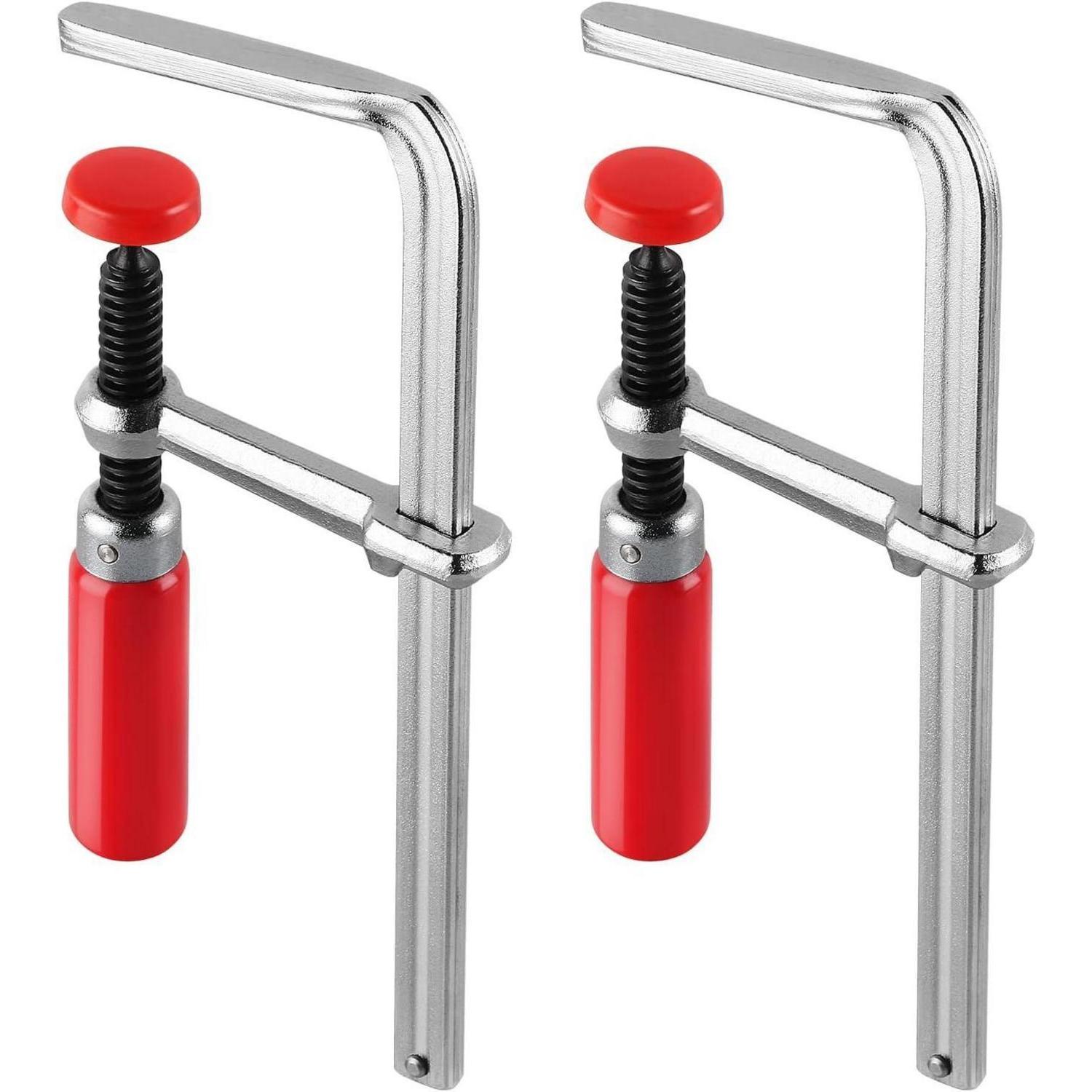 Schraubzwingen Set 2 Stück 160mm Spanntiefe 60mm Mit Rutschfestem Griff