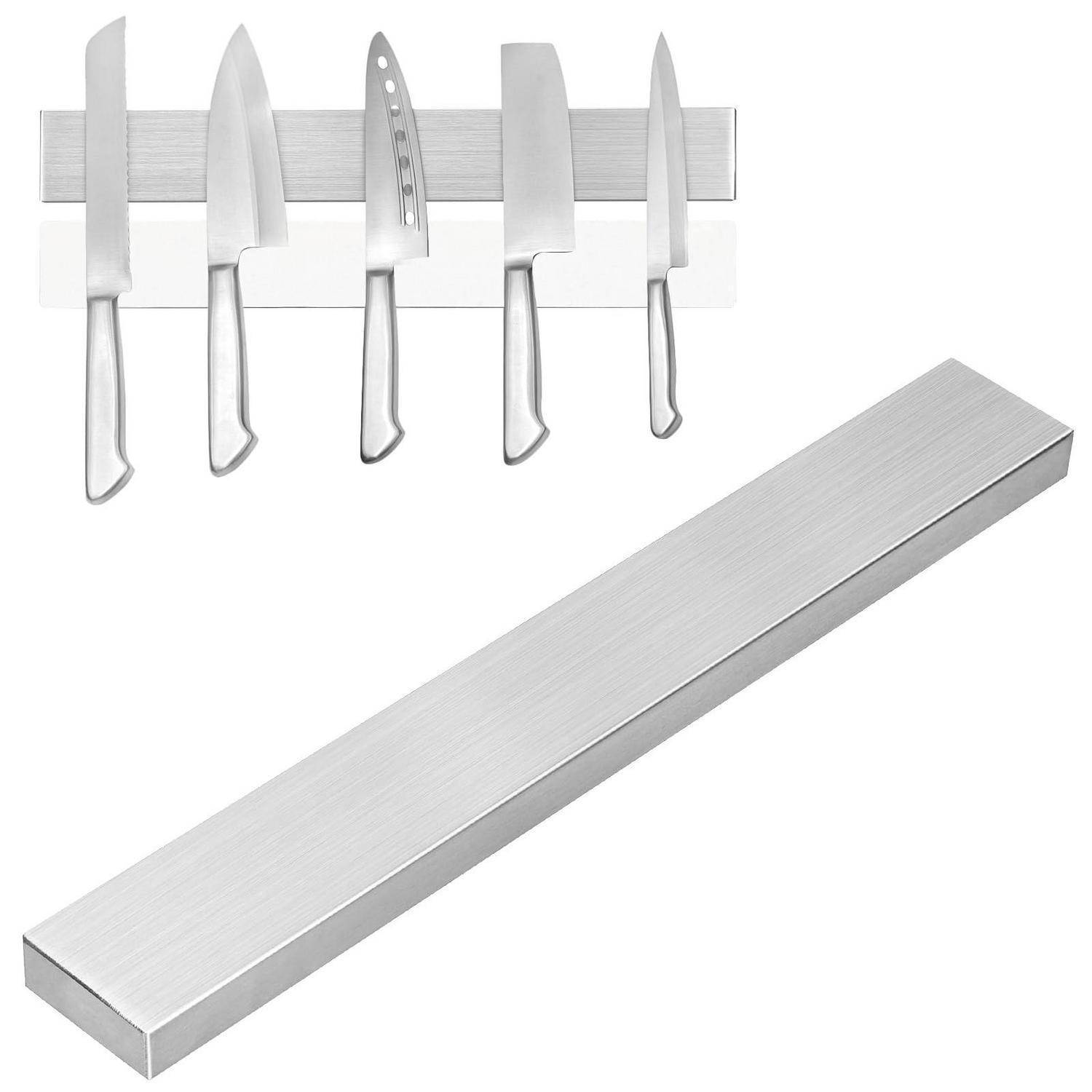 Magnetleiste Messer 30 Cm Edelstahl Selbstklebend, Starker Magnet Für Alle Messerarten