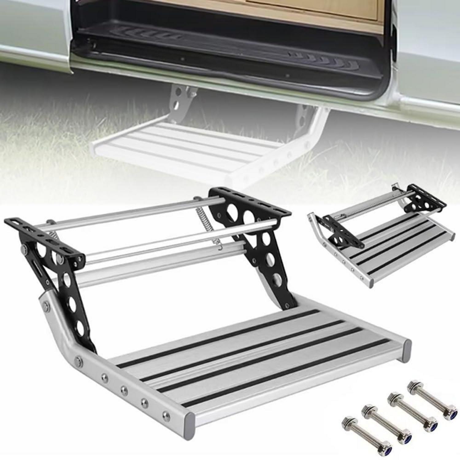 Manuelle Trittstufe Für Wohnmobile, Einziehbar, Aluminium, Rutschfest, 200kg, Led-beleuchtung