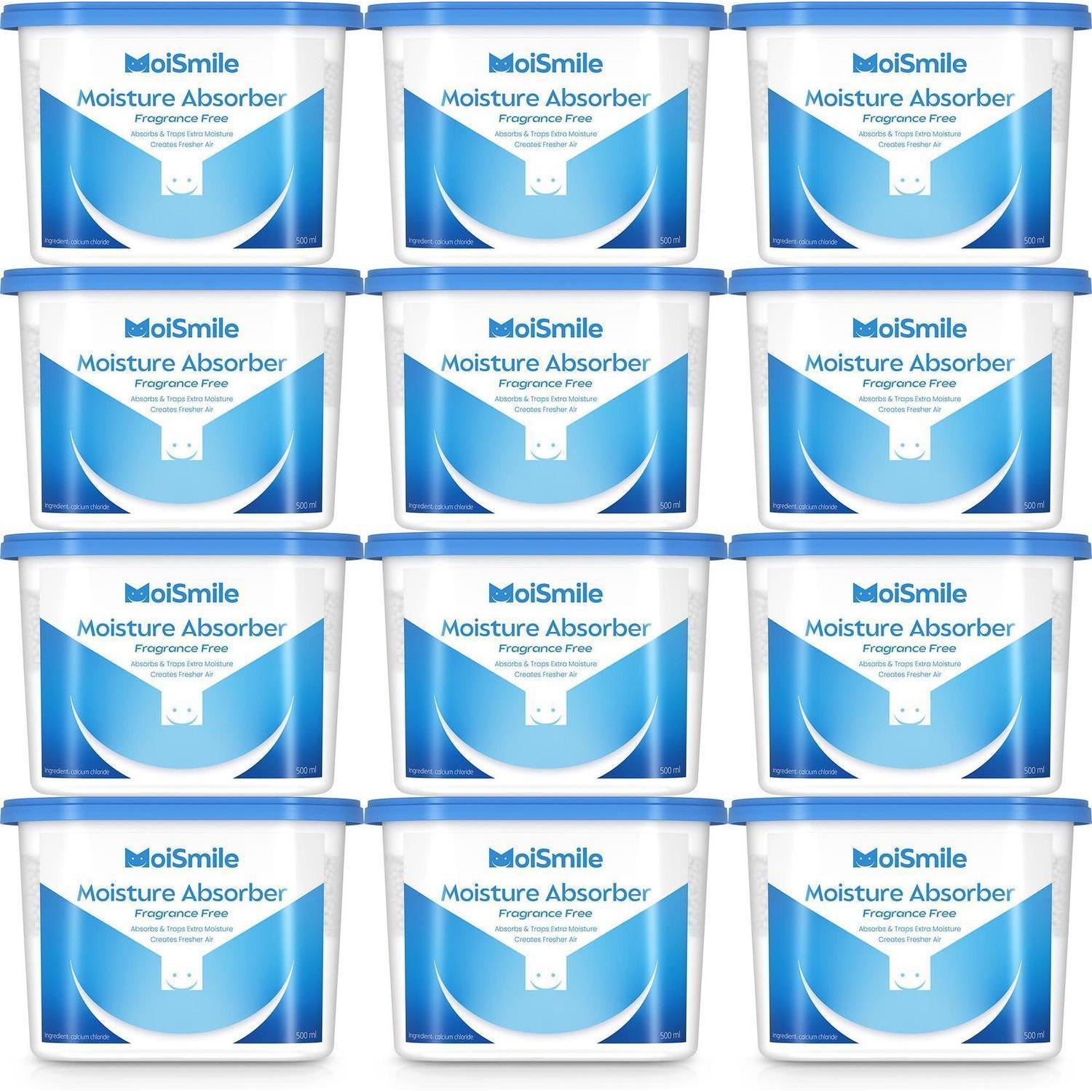 Feuchtigkeitsabsorber 12er-pack, Parfümfrei, Für Bad, Auto, Keller