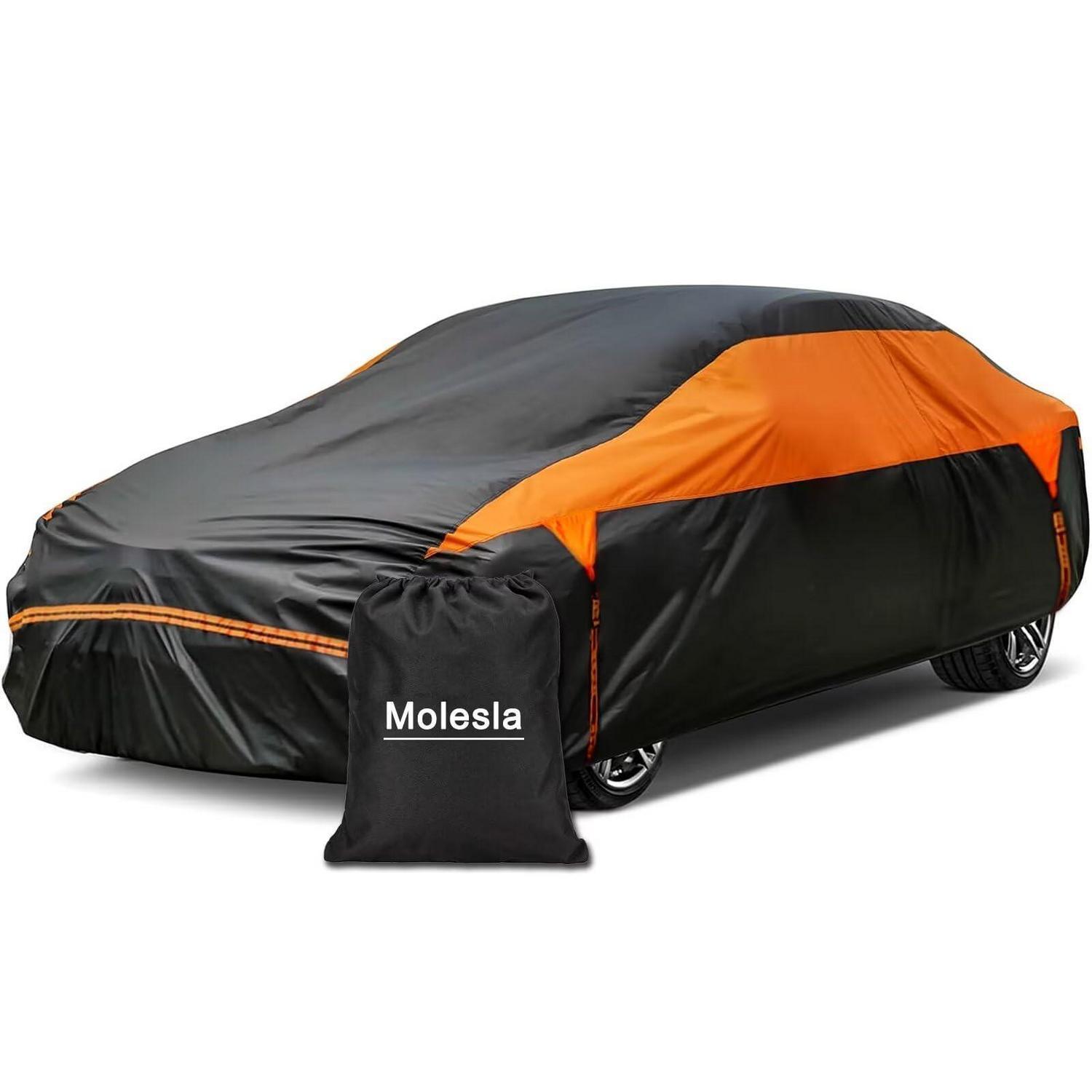 Vollgarage Autoabdeckung Wasserdicht Für Suv Bis 460 Cm, Wetterfest, Atmungsaktiv, Schwarz
