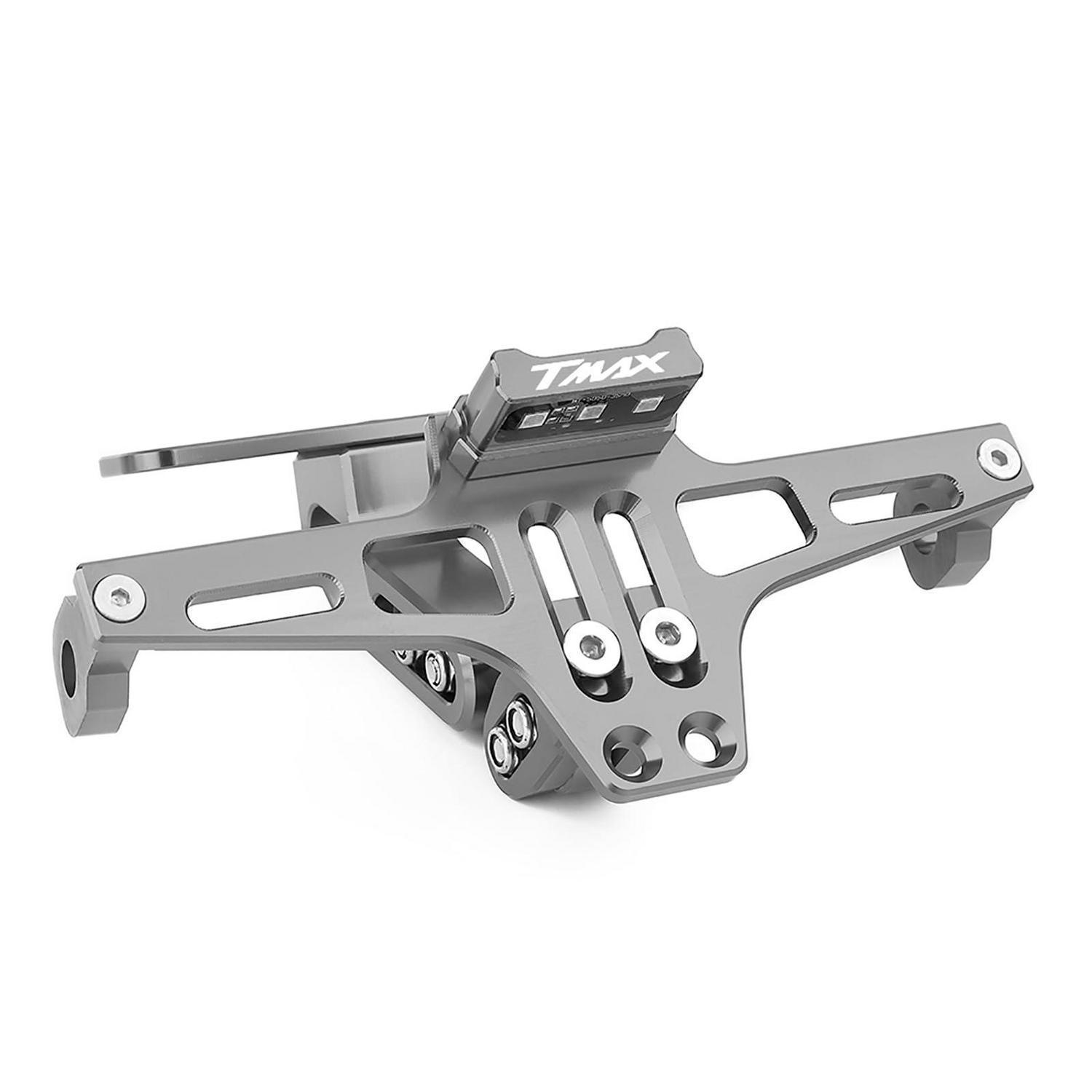 Kennzeichenhalter Cnc Aluminium Für Tmax500/530/560, Titan Rot