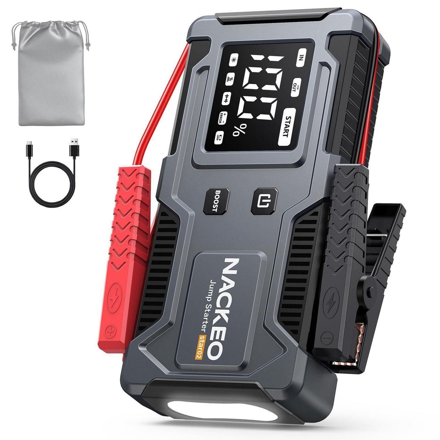 Starthilfe Powerbank 6000a 12v Für Benzin/diesel, Mit Led & Display