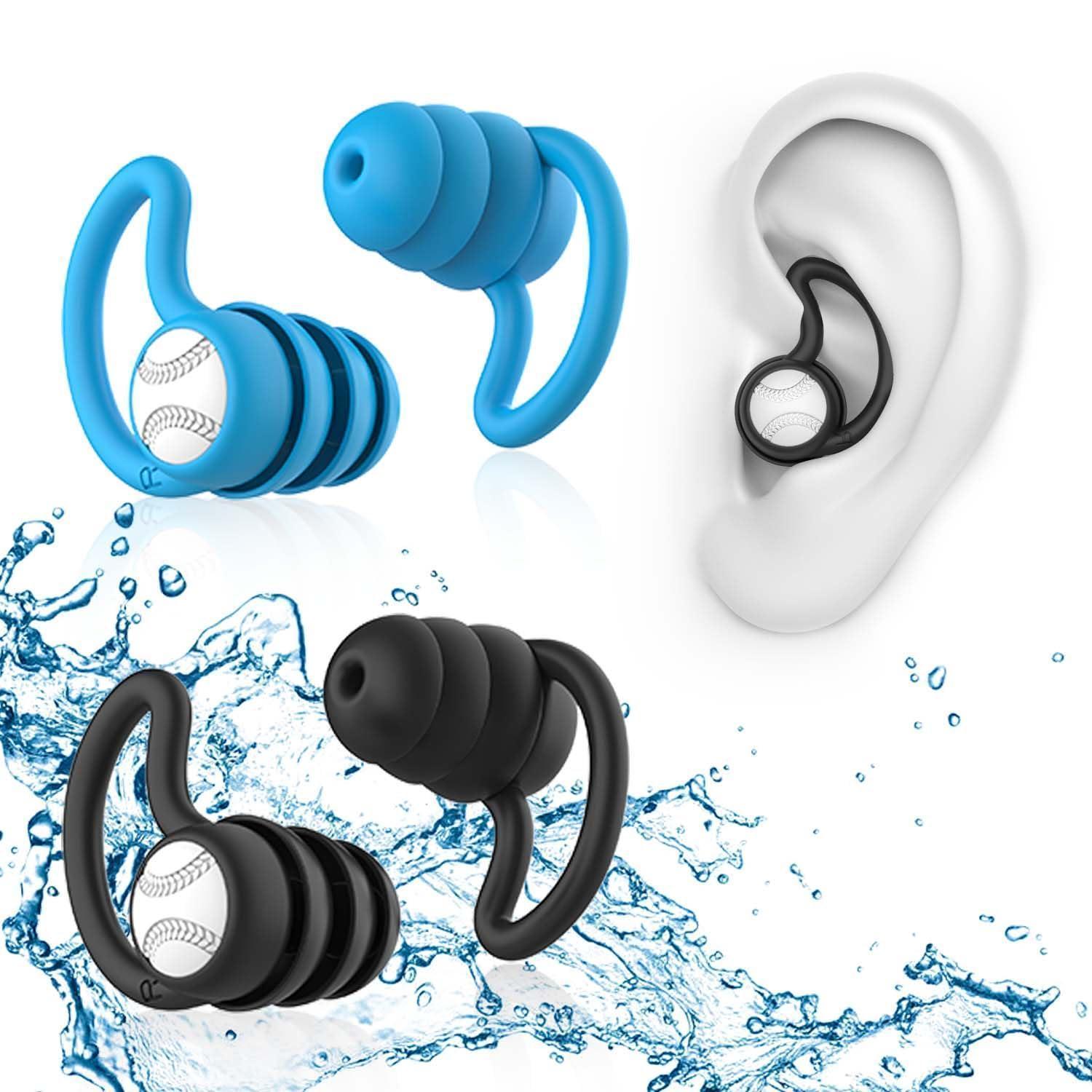 Schwimm-ohrstöpsel 2 Paar Wiederverwendbar, Wasserdicht, Silikon, Für Erwachsene & Jugendliche
