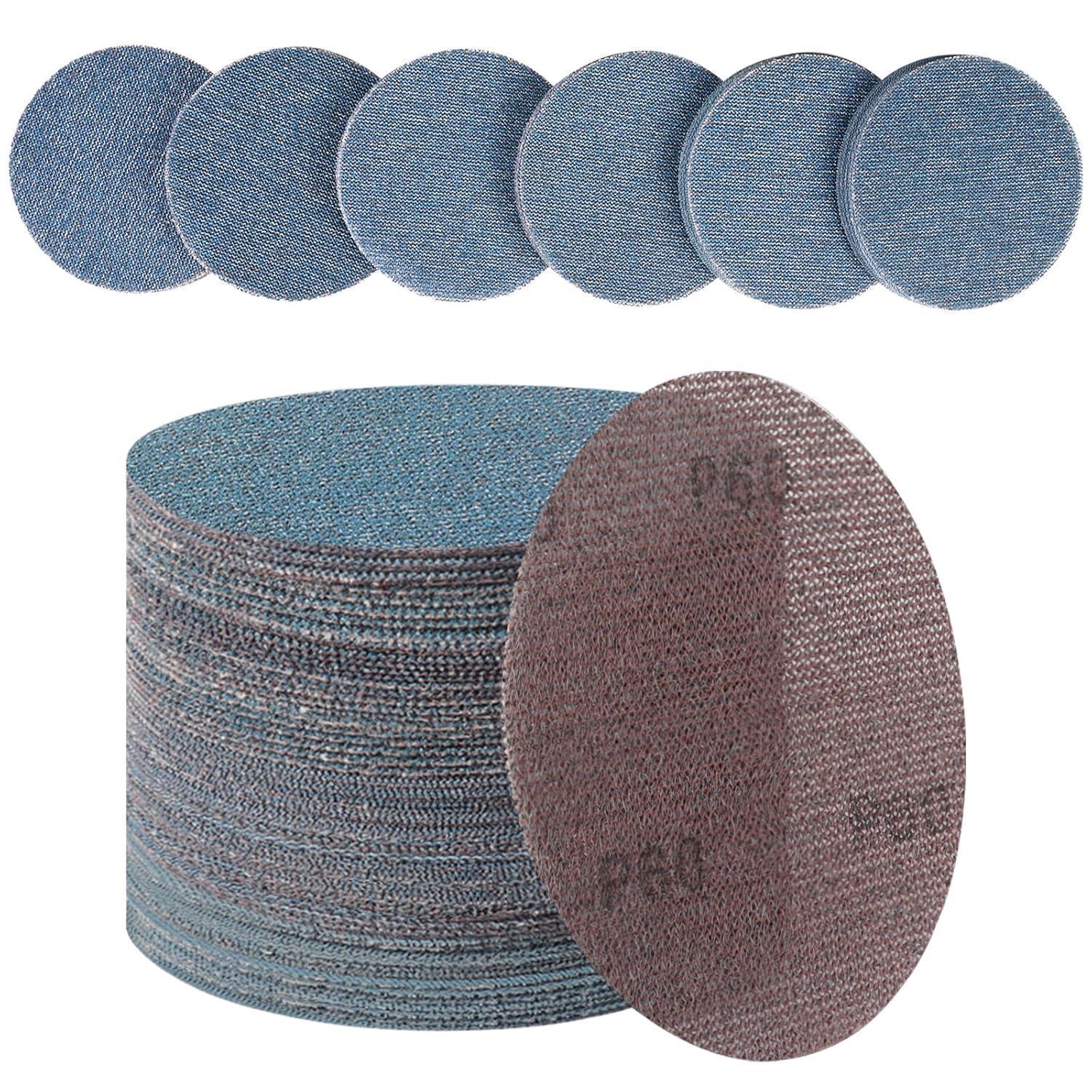 Schleifpapier 150mm Klett, 30 Stück, Körnung 60, Keramik Schleifgitter
