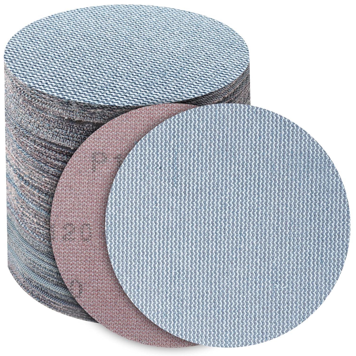 Schleifgitter 125mm Klett, 50 Stück, Körnung 120, Keramik, Staubfrei