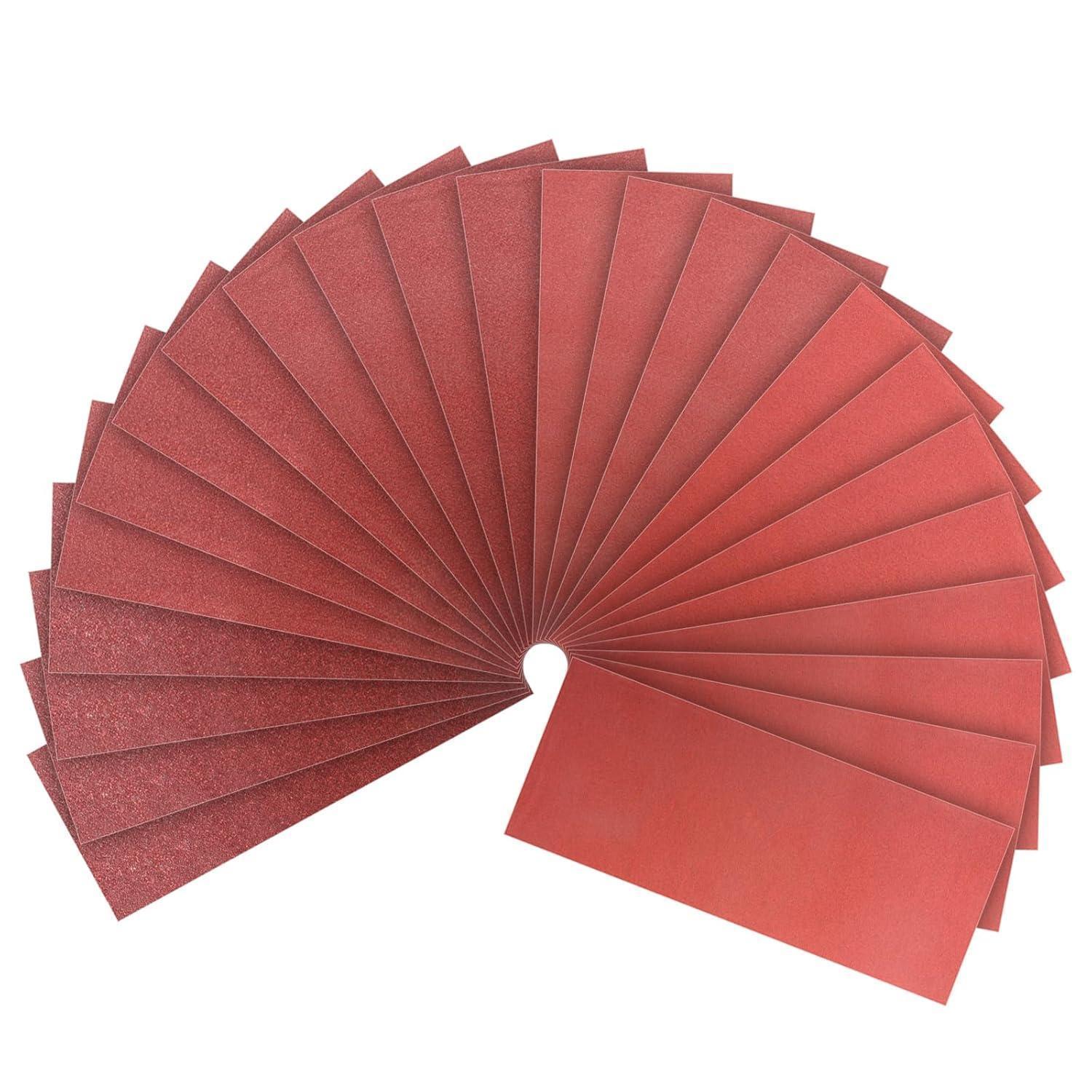Schleifpapier Set 24 Blatt 93x230mm Körnung 60-320 Für Holz, Metall, Lack