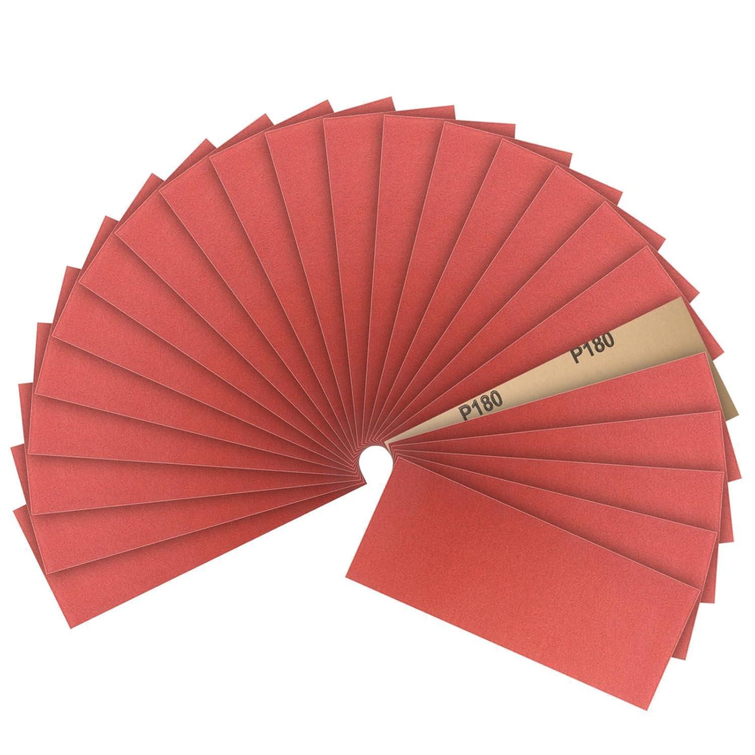 Schleifpapier Set 24 Blatt Körnung 180, 23x9 Cm Für Holz, Metall, Lack