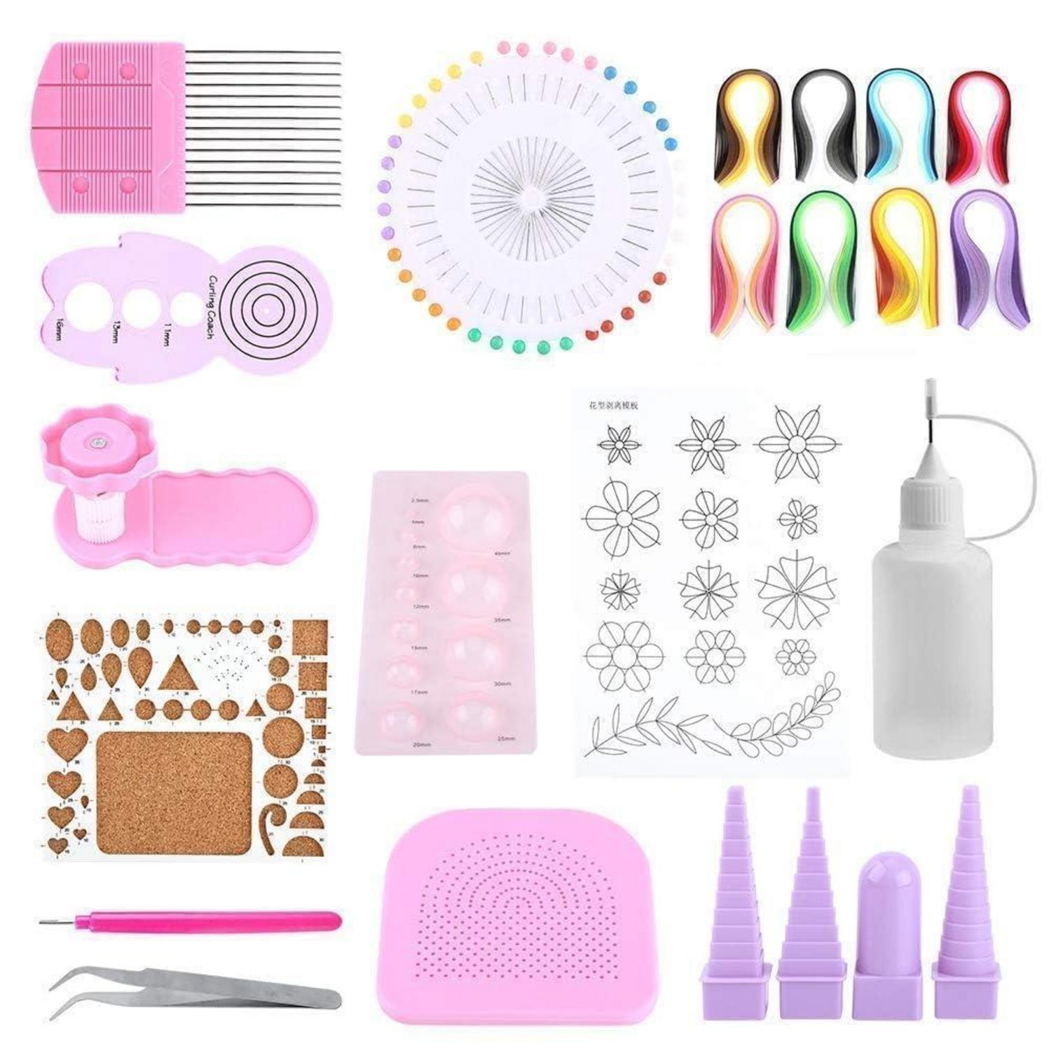 Quilling Bastelset Mit Werkzeugen Und Streifen Für Anfänger & Fortgeschrittene