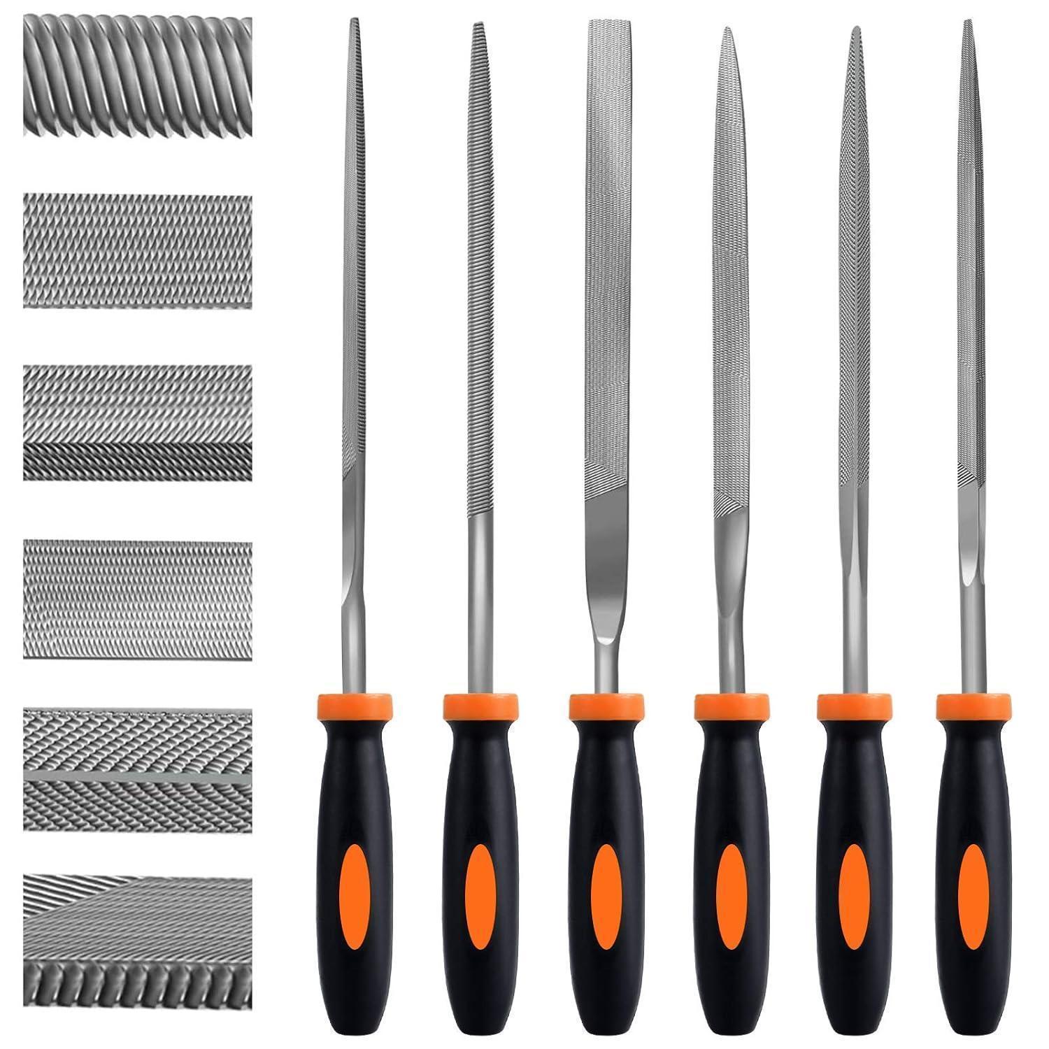 Feilen Set 6tlg. Werkstattfeilen Für Holz, Metall, Kunststoff, Glas
