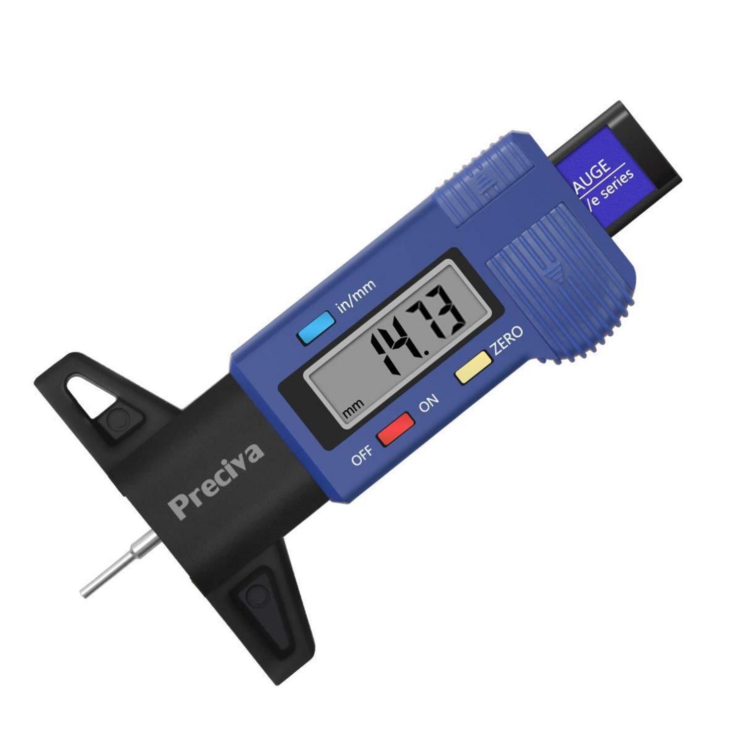 Digitaler Reifenprofiltiefenmesser Mit Lcd, 0-25 Mm, Für Auto & Motorrad