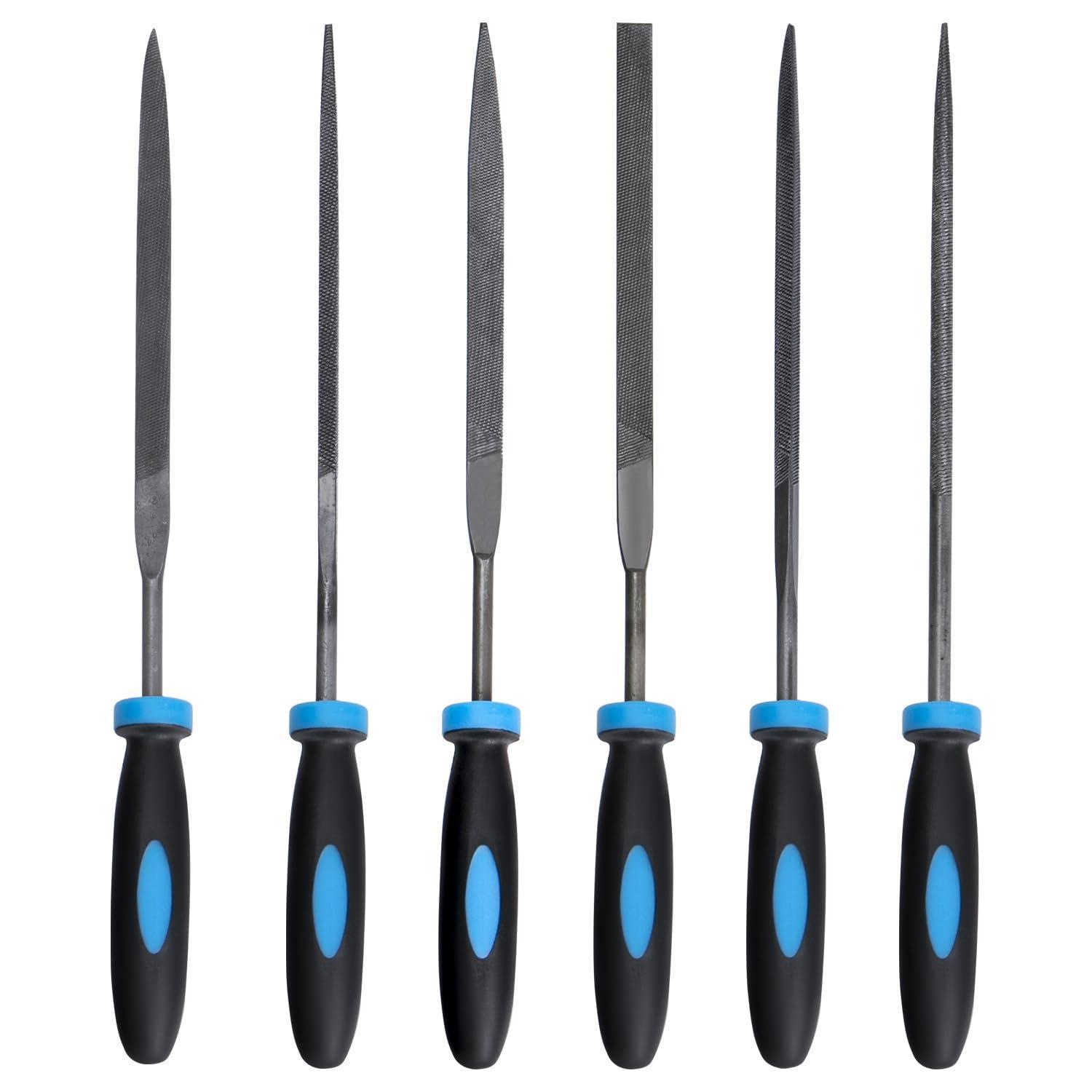 Feilenset Metall 6tlg Profi Mit Ergonomischem Griff Für Werkstatt Und Heimwerken