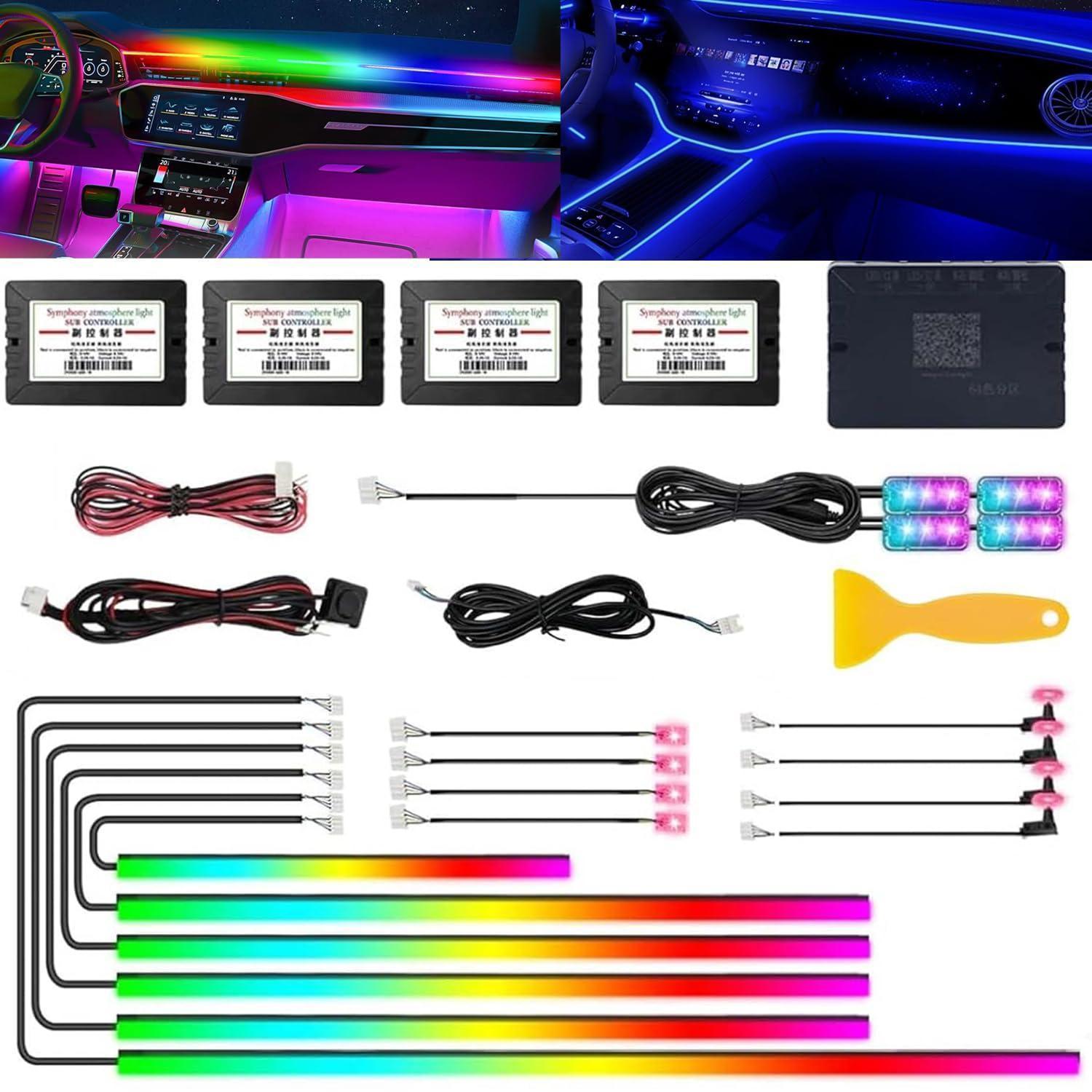 Auto Innenbeleuchtung Rgb 6m App Steuerung Mit Fernbedienung