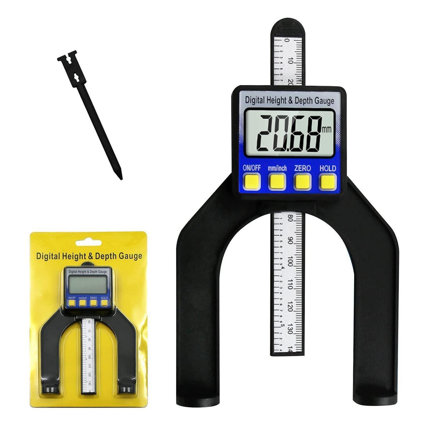 Digitaler Tiefenmesser 0-85mm Mit Lcd Und Magneten Für Holzbearbeitung